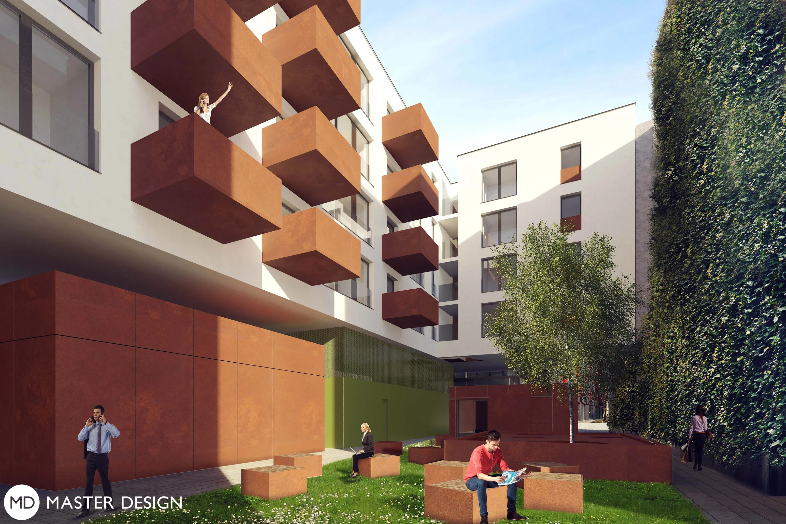 Appartment building in city centerOstrava - visualisation3 Appartment building in city centerOstrava - visualisation3