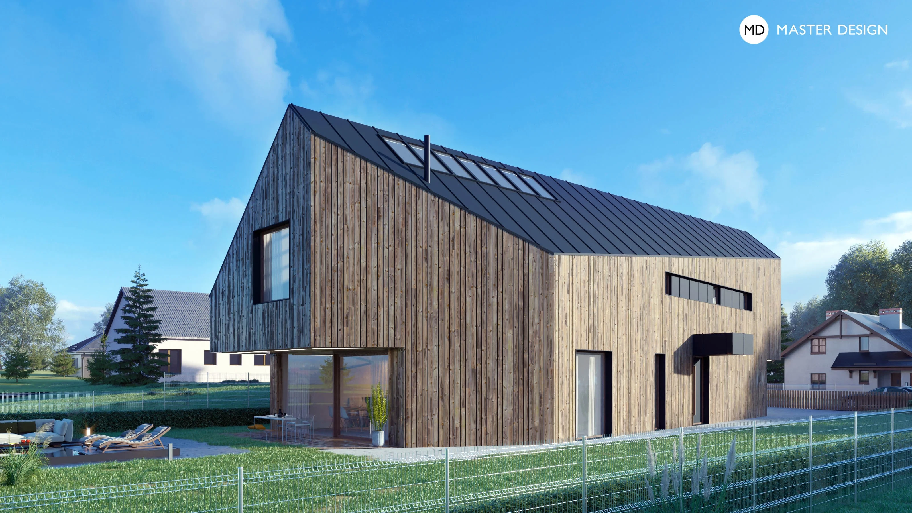 House Like a Cable Car Station in Wooden CladdingTrutnov - visualisation2 House Like a Cable Car Station in Wooden CladdingTrutnov - visualisation2