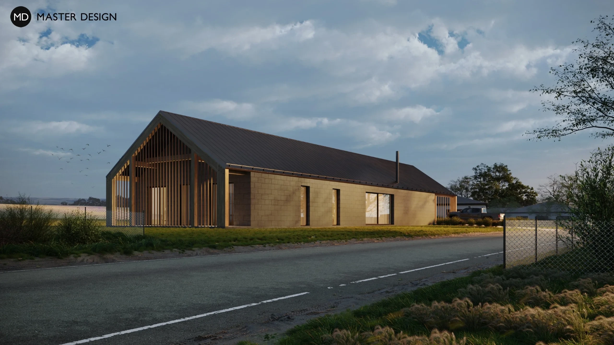 Country House with Stone CladdingSedlnice - visualisation2
