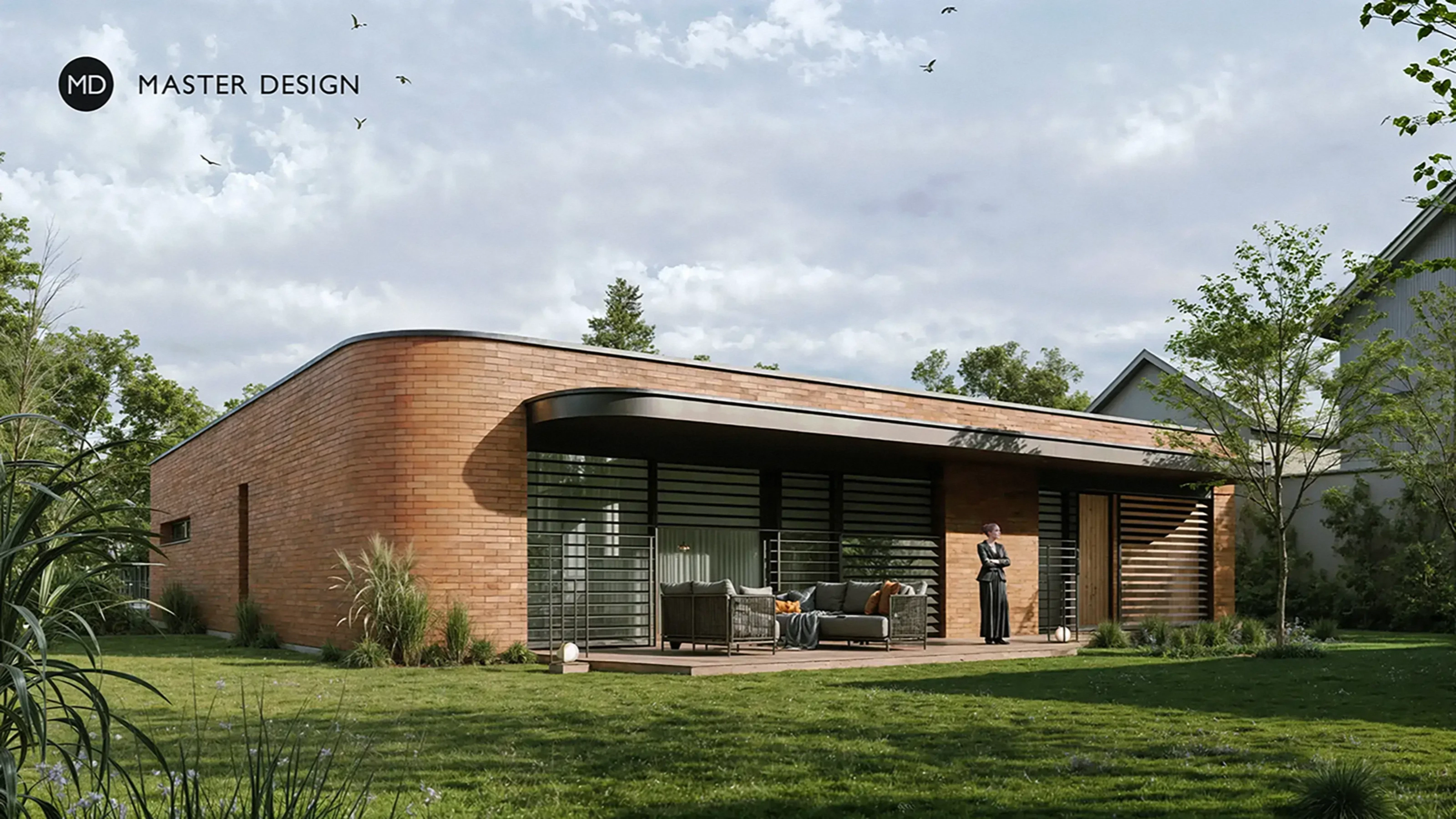 Atrium house with brick facades - Praha Libuš - preview