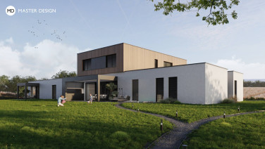 Luxusní příměstská vila s venkovní kuchyní - Horní Počernice - hlavní vizualizace