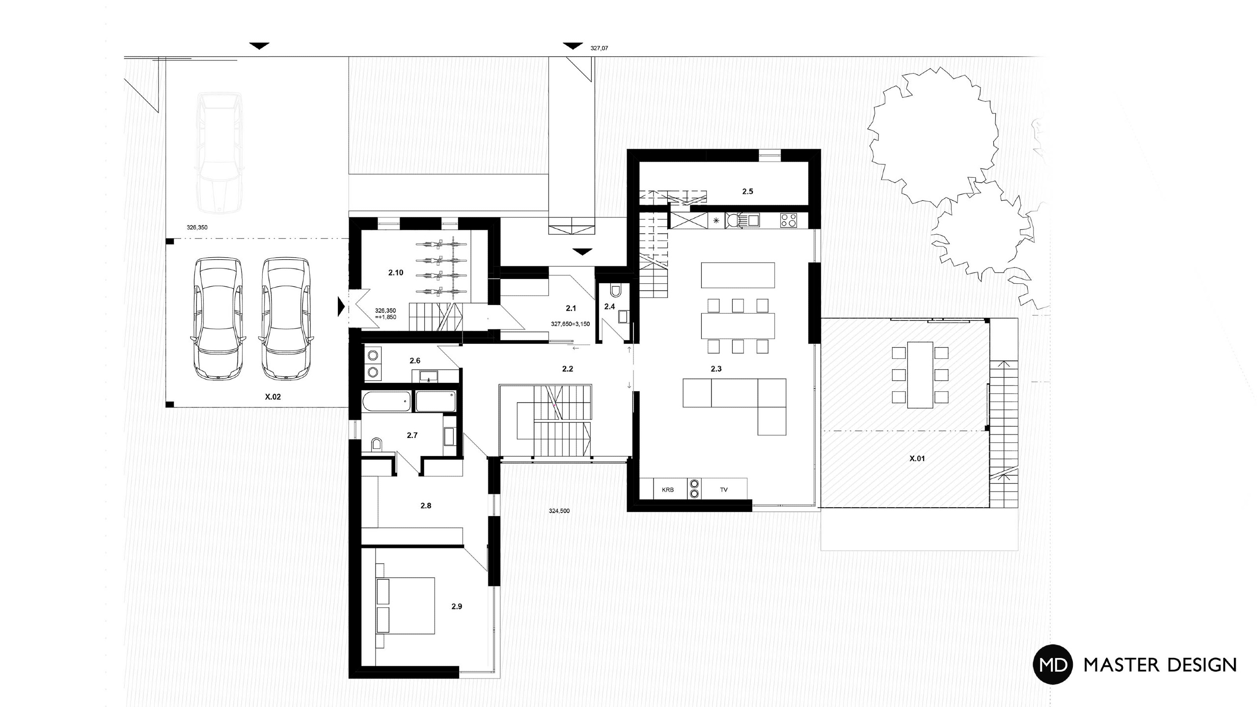 Villa above the VineyardRakovník - visualisation3