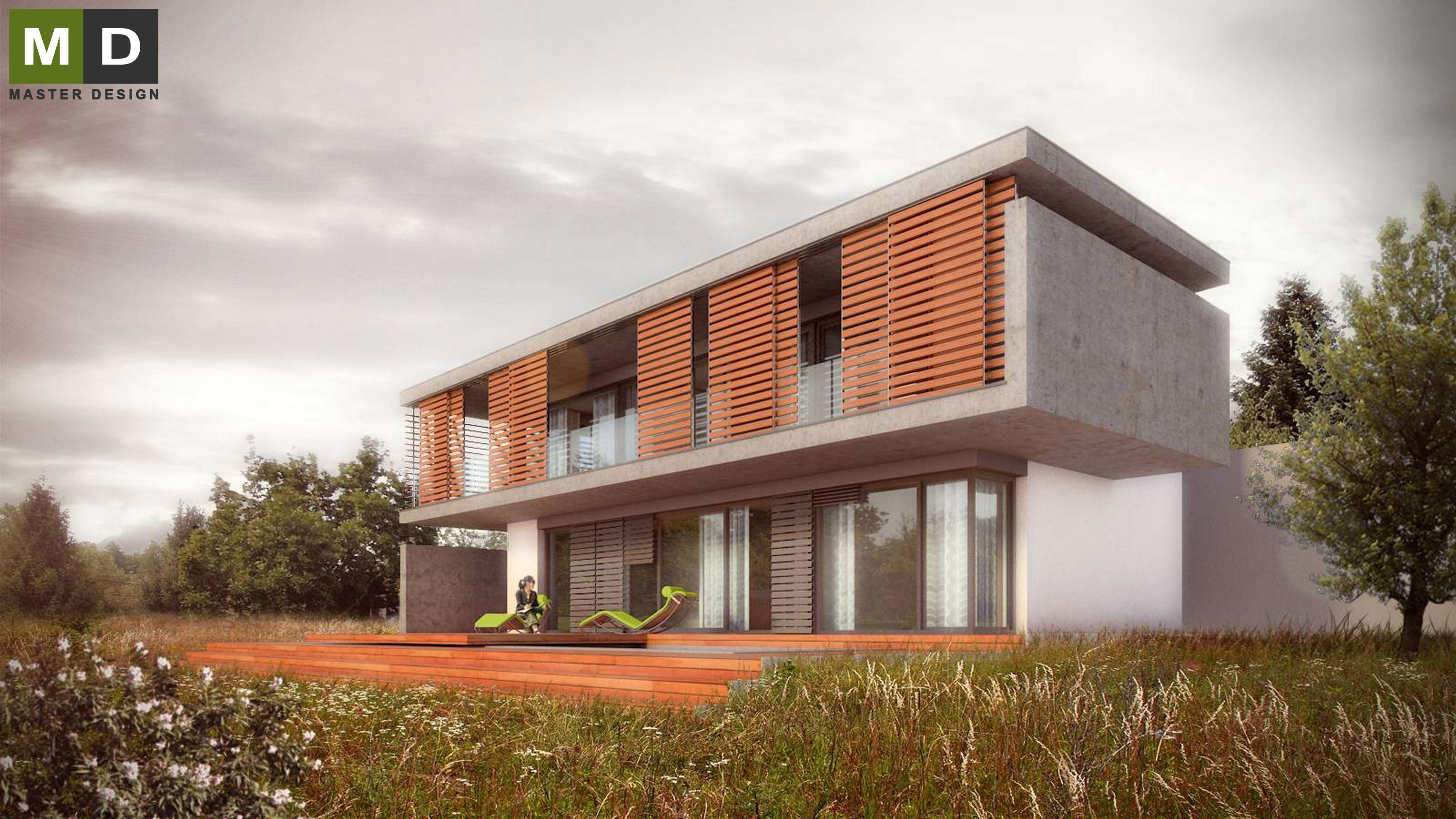 Nízkoenergetický patrový důmOstrava Michálkovice - vizualizace6