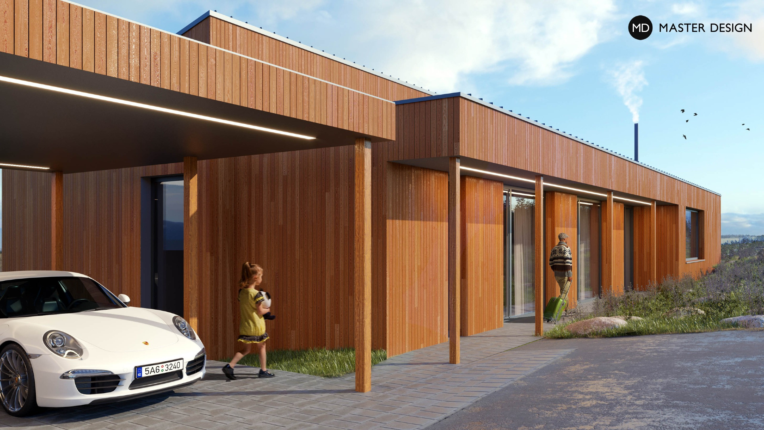 Modern Bungalow with Northern OrientationKrásné Pole - visualisation2 Modern Bungalow with Northern OrientationKrásné Pole - visualisation2