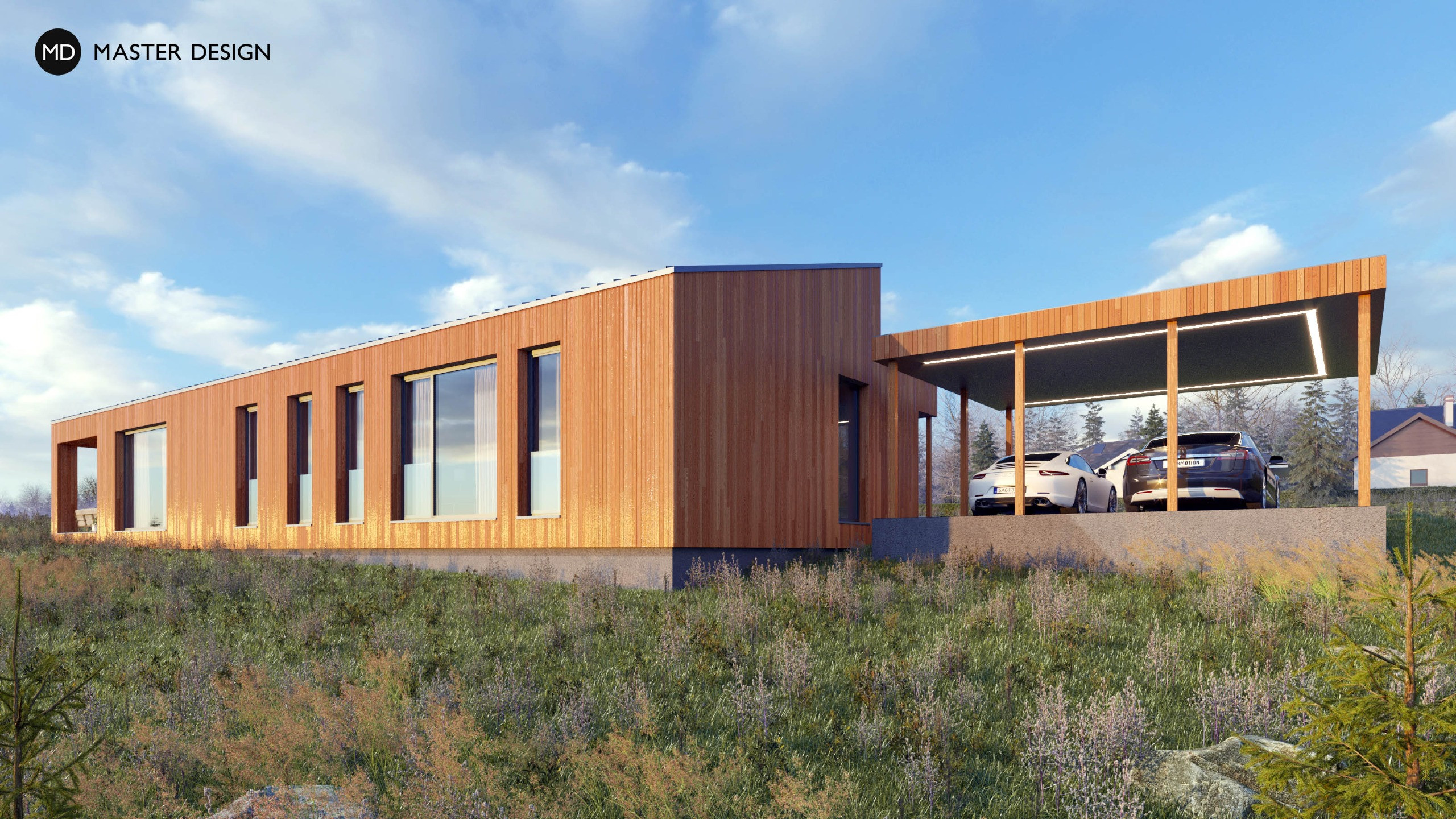 Modern Bungalow with Northern OrientationKrásné Pole - visualisation4 Modern Bungalow with Northern OrientationKrásné Pole - visualisation4