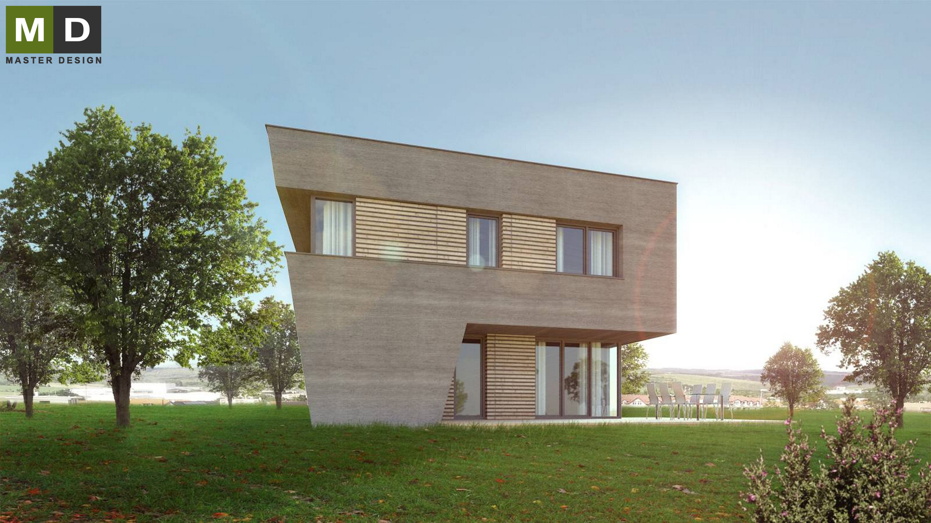Luxury two-storey passive house with garageHustopeče u Mikulova - visualisation4 Luxury two-storey passive house with garageHustopeče u Mikulova - visualisation4