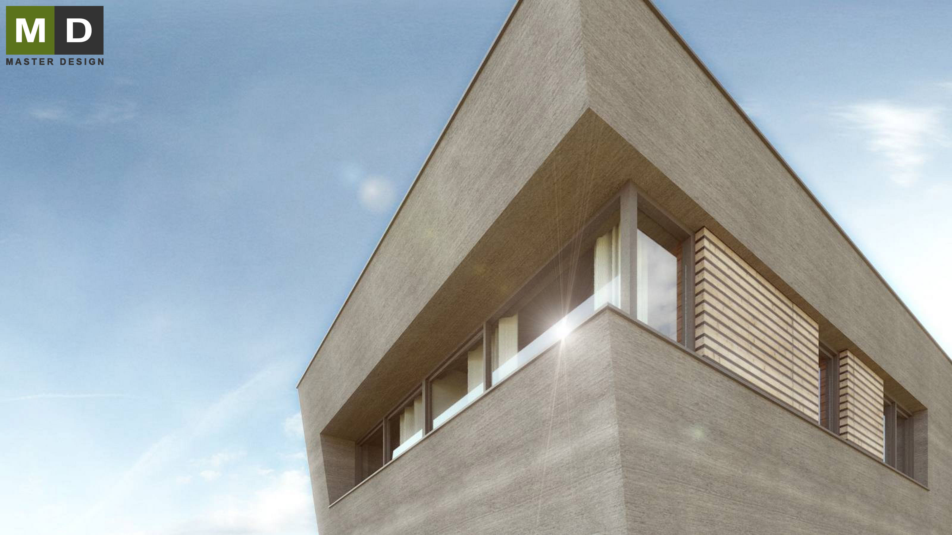 Luxury two-storey passive house with garageHustopeče u Mikulova - visualisation5 Luxury two-storey passive house with garageHustopeče u Mikulova - visualisation5