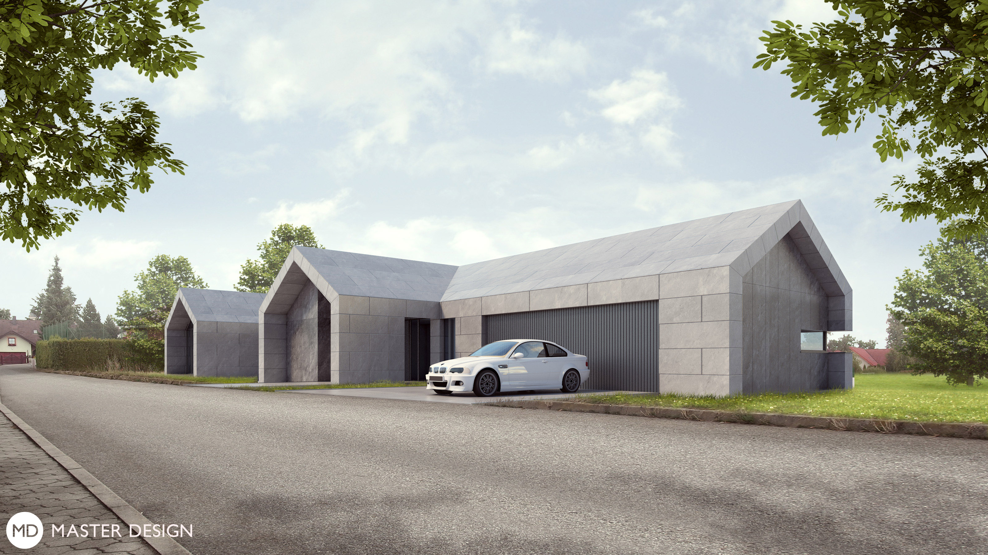 Vizualizace 4 - Kompaktní luxusní bungalov se sedlovým zastřešením - Klokoty Tábor Vizualizace 4 - Kompaktní luxusní bungalov se sedlovým zastřešením - Klokoty Tábor