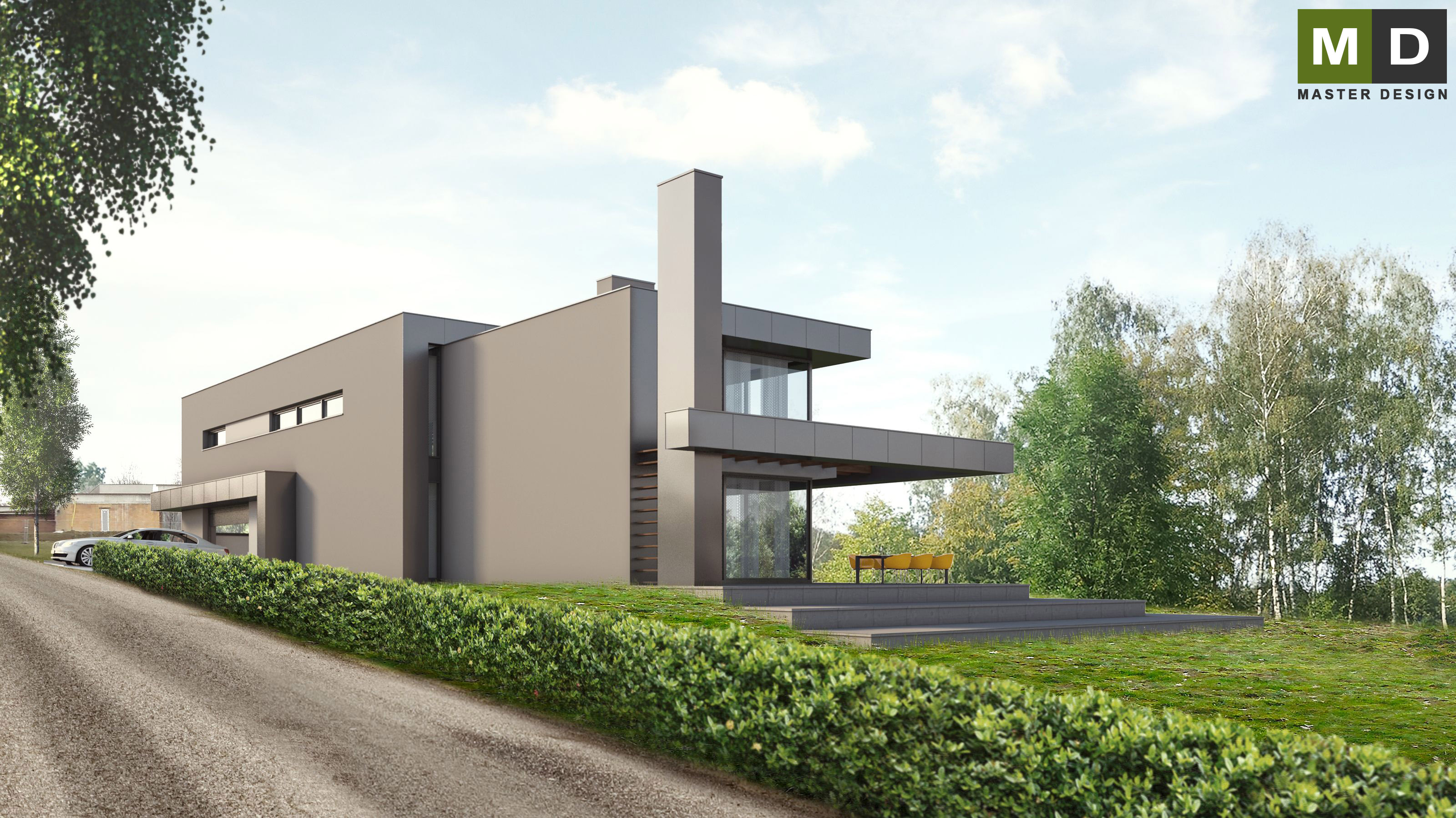 Vizualizace 2 - Luxusní pasivní dům s proskleným výhledem do zahrady - Brušperk Vizualizace 2 - Luxusní pasivní dům s proskleným výhledem do zahrady - Brušperk