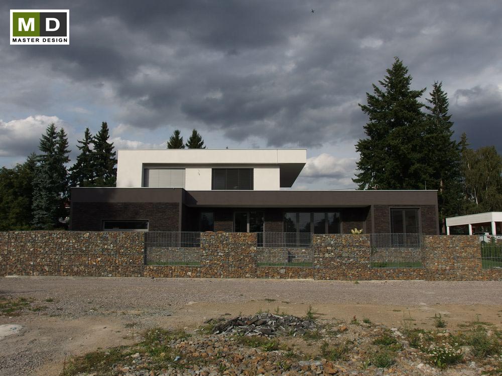 Vizualizace 4 - Realizace - Luxusní nízkoenergetický dům s velkoformátovým obkladem Malé Kyšice