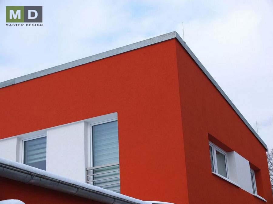 Vizualizace 10 - Realizace - Malý ekonomický dům do L s podkrovím objímající zahradu Ostrava Pustkovec