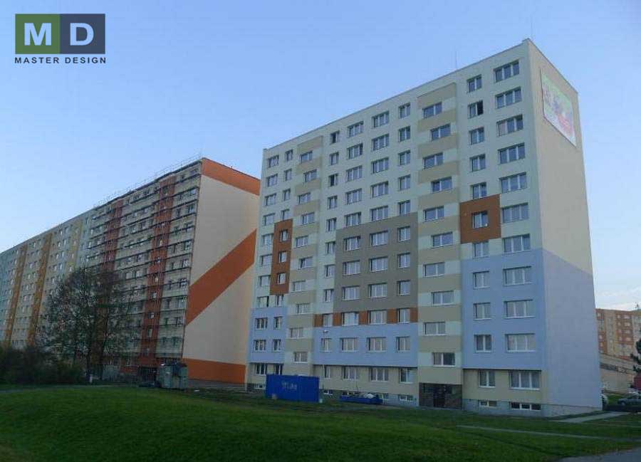 Vizualizace 2 - Revitalizace panelového domu - Ostrava