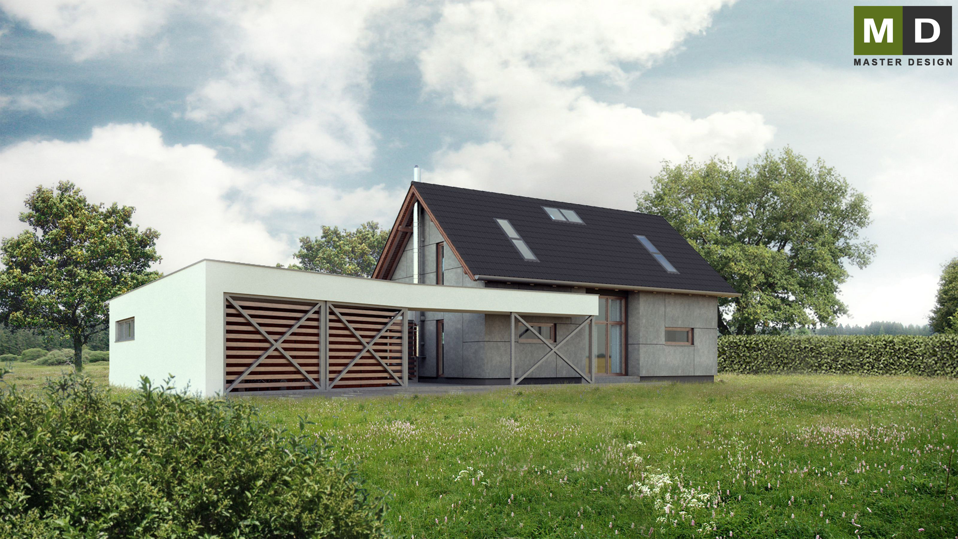 Vizualizace 2 - Rekonstrukce rodinného domu na luxusní a nízkoenergetický - Kojkovice u Třince Vizualizace 2 - Rekonstrukce rodinného domu na luxusní a nízkoenergetický - Kojkovice u Třince