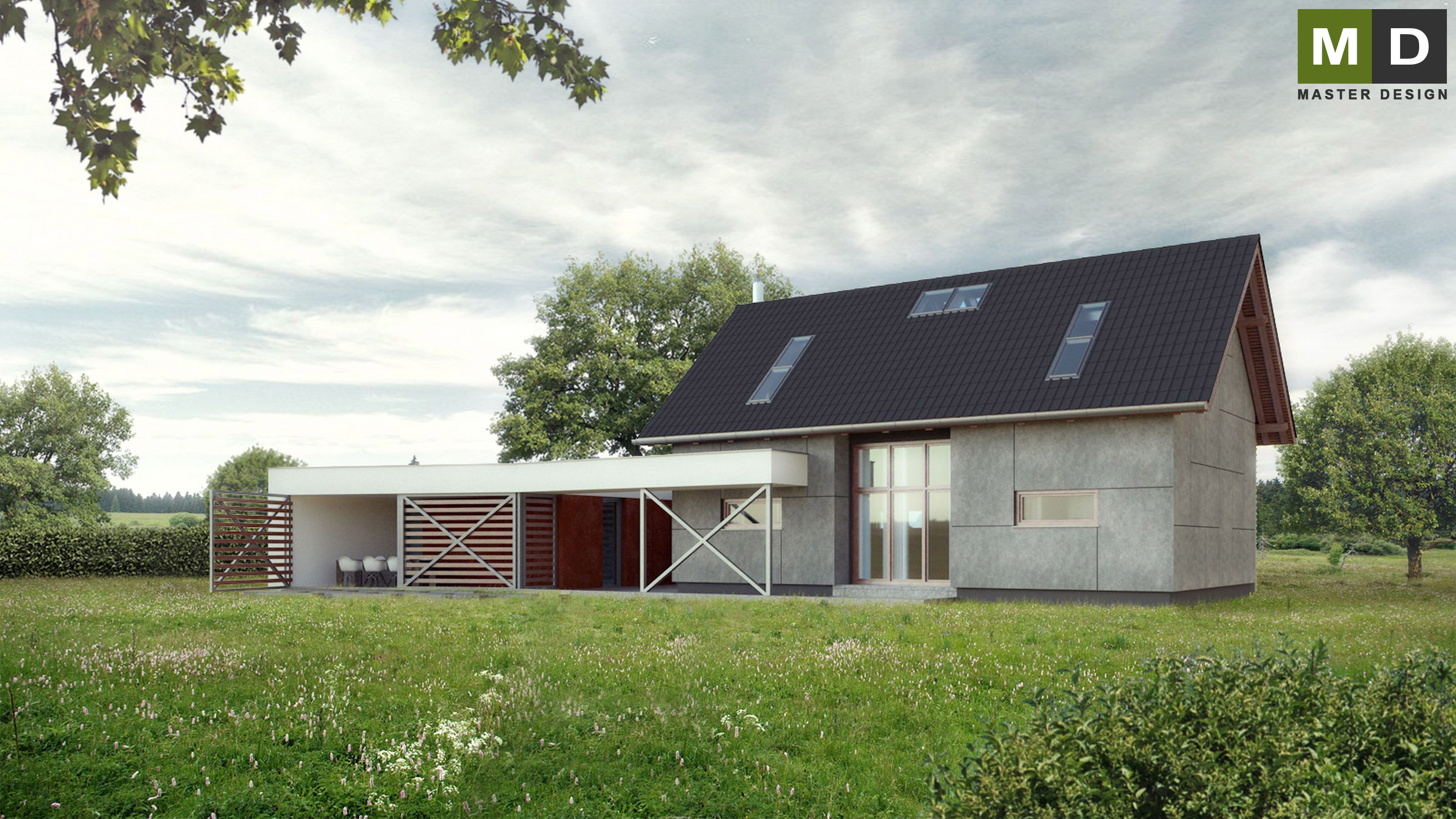 Vizualizace 5 - Rekonstrukce rodinného domu na luxusní a nízkoenergetický - Kojkovice u Třince Vizualizace 5 - Rekonstrukce rodinného domu na luxusní a nízkoenergetický - Kojkovice u Třince