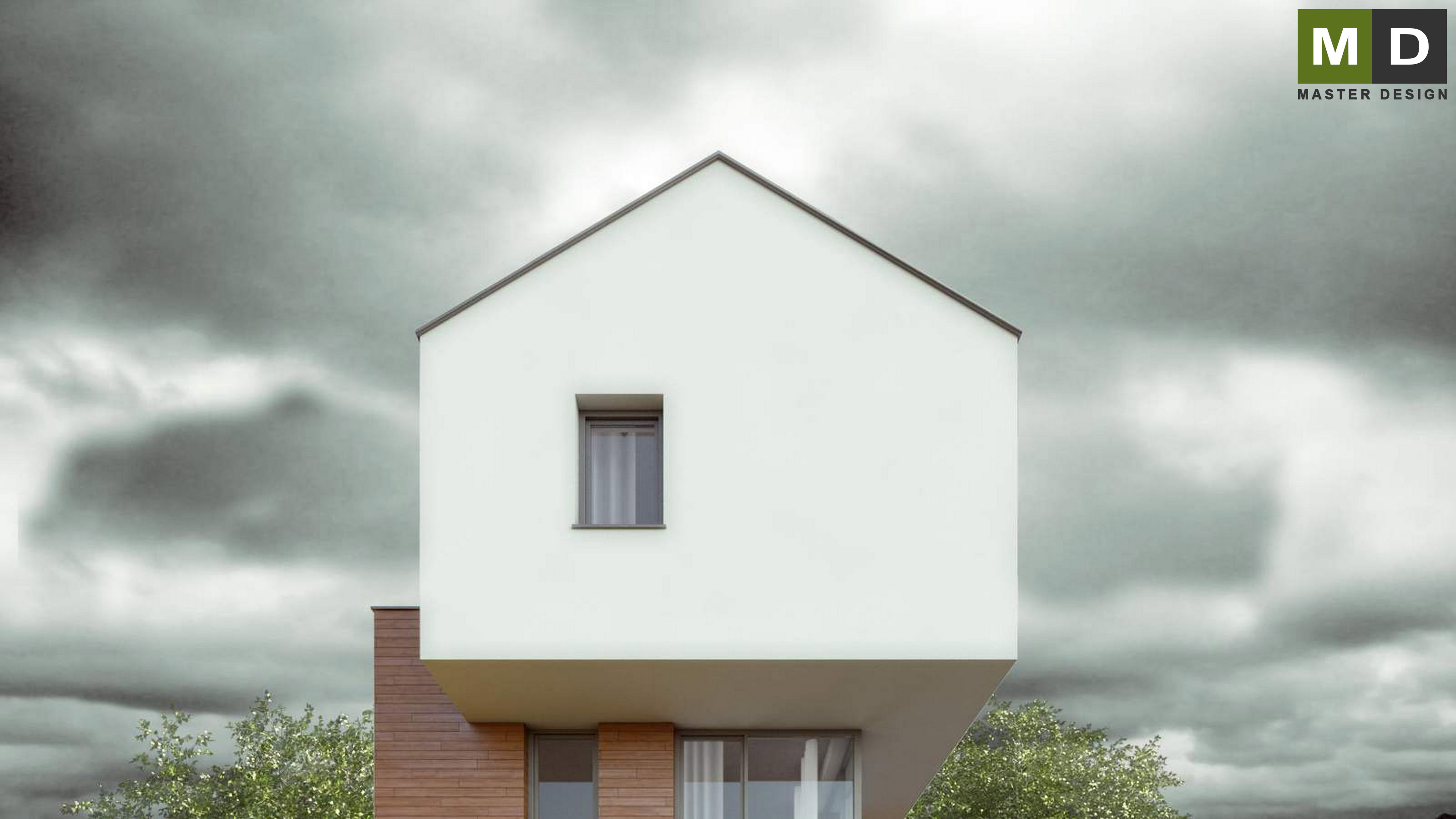 Vizualizace 5 - Nízkoenergetický dům s vlnou a obytným podkrovím - Krmelín u Ostravy Vizualizace 5 - Nízkoenergetický dům s vlnou a obytným podkrovím - Krmelín u Ostravy