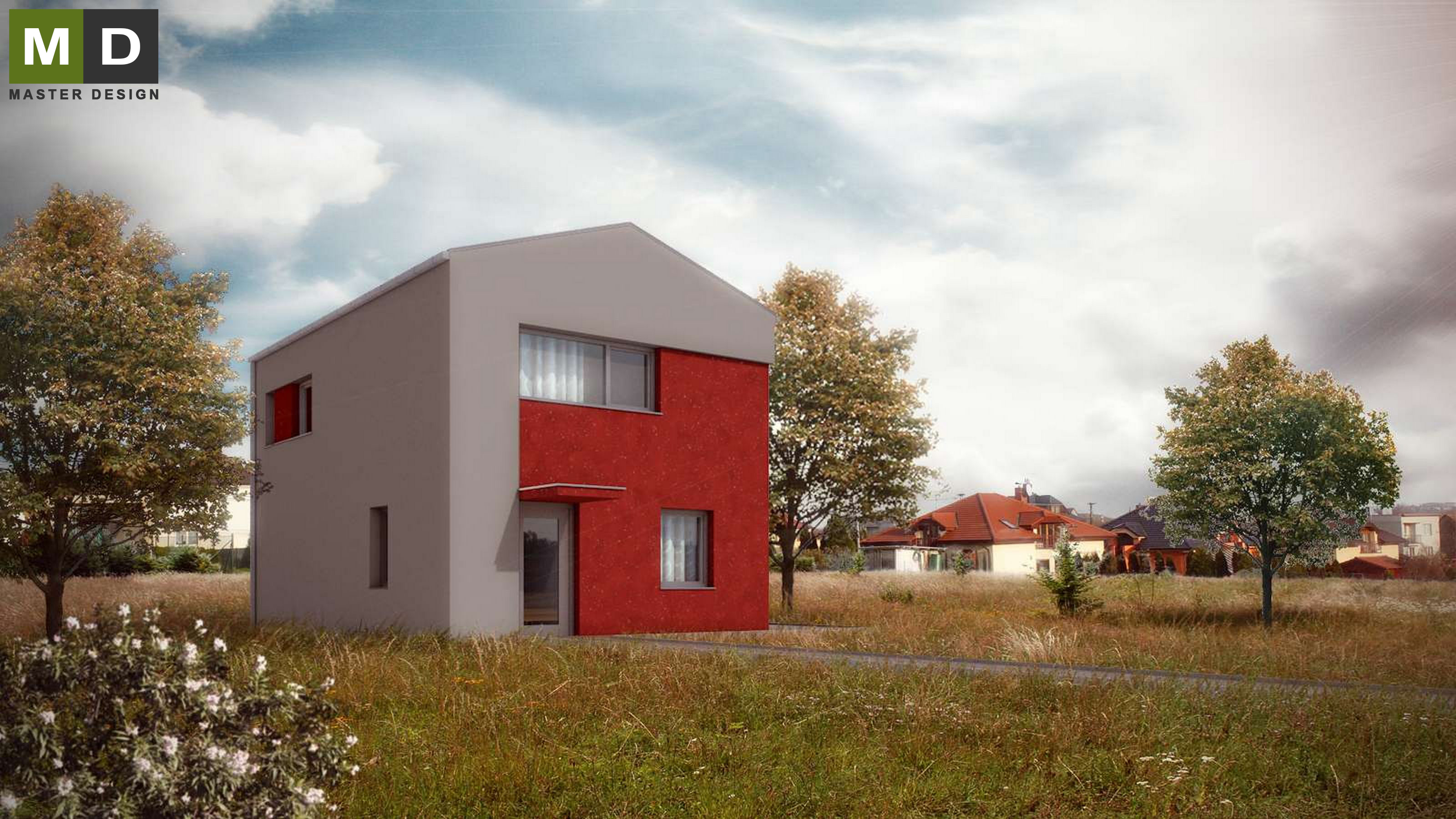 Vizualizace 2 - Malý energeticky úsporný dům s podkrovím - Lhotka u Ostravy
