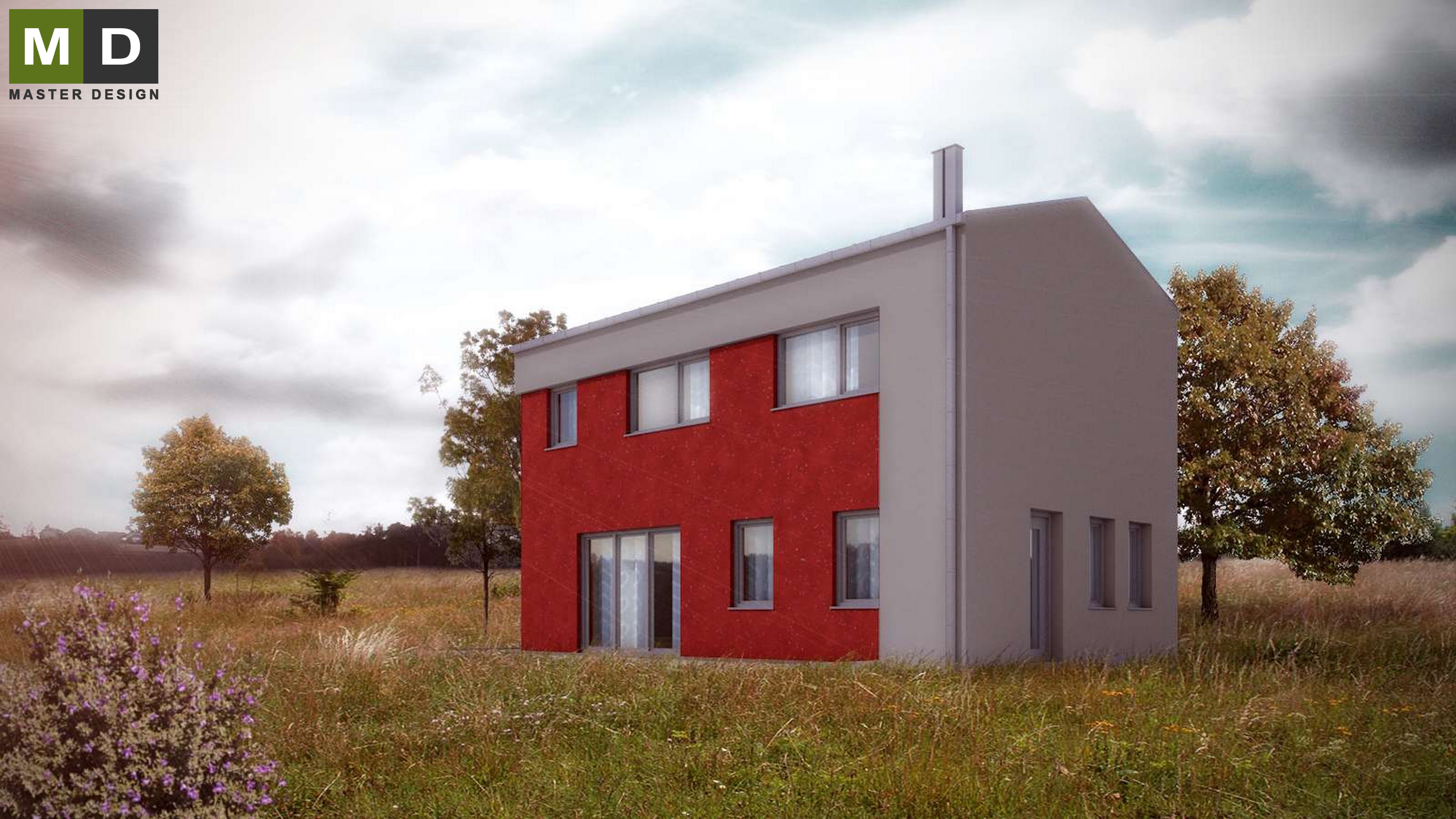Vizualizace 3 - Malý energeticky úsporný dům s podkrovím - Lhotka u Ostravy