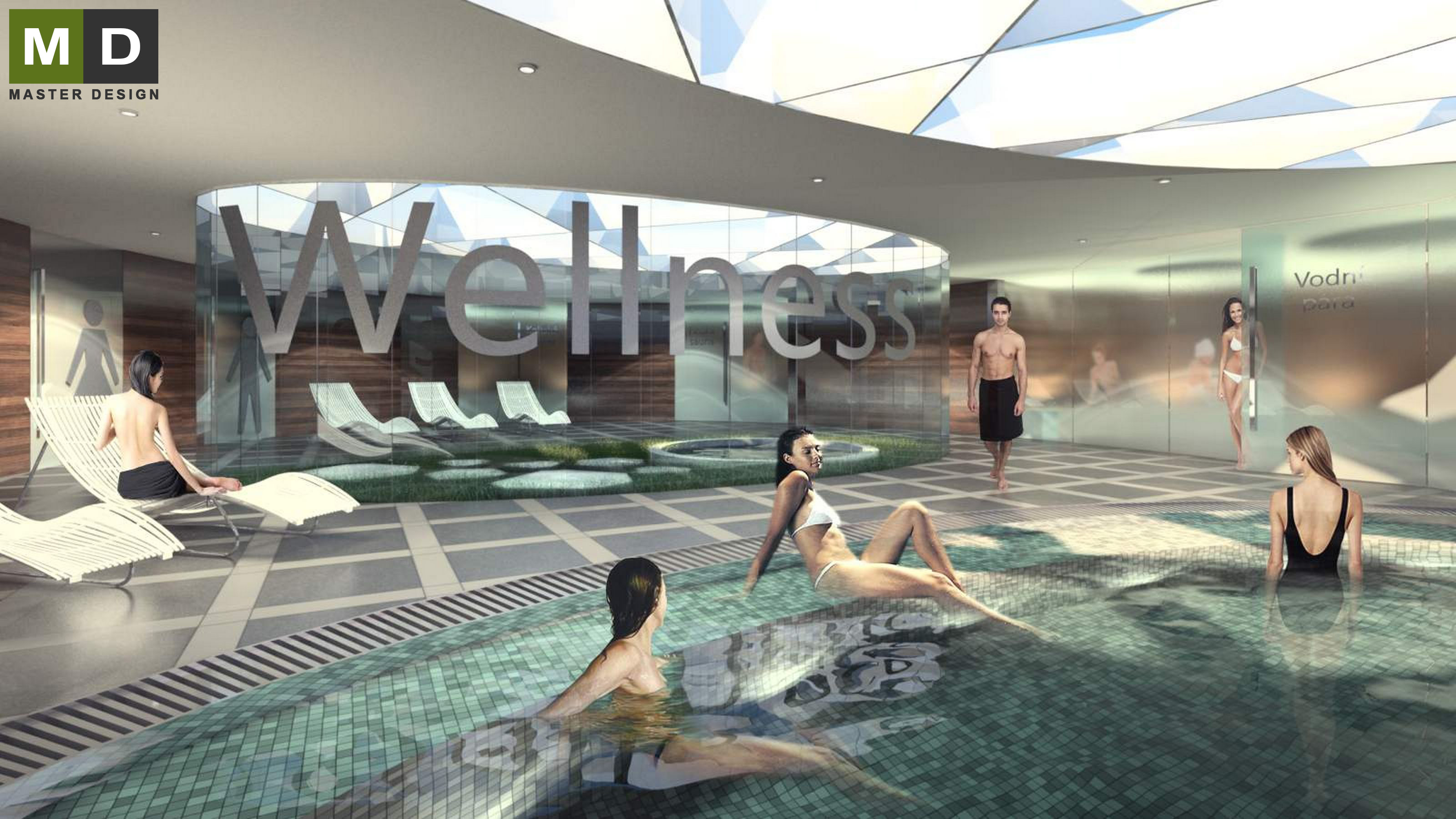 Vizualizace 3 - Wellness centrum - Brno