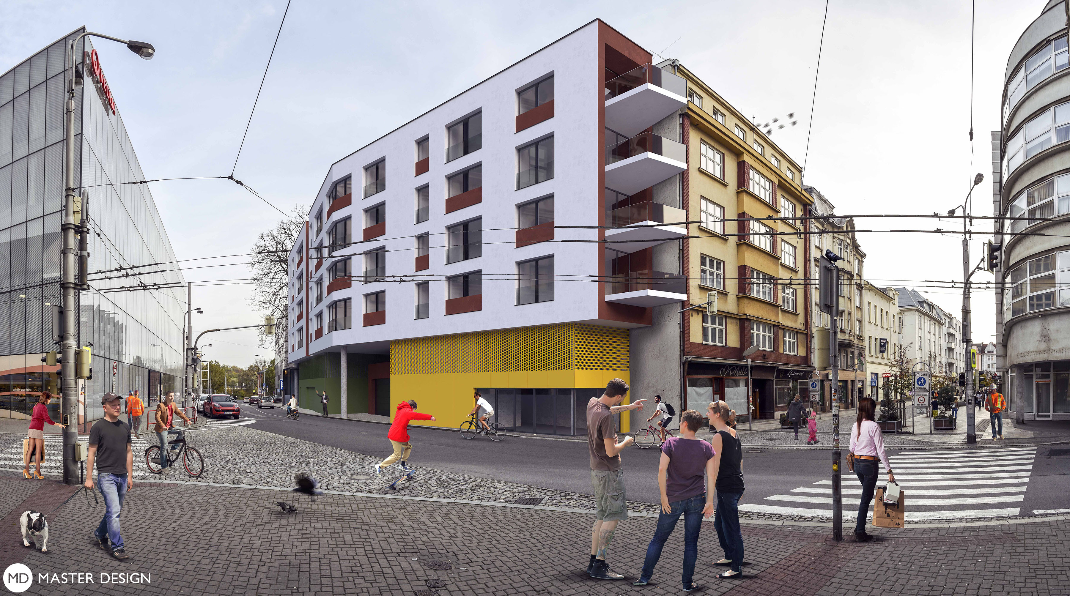 Appartment building in city center - Ostrava - Vizualizace 1