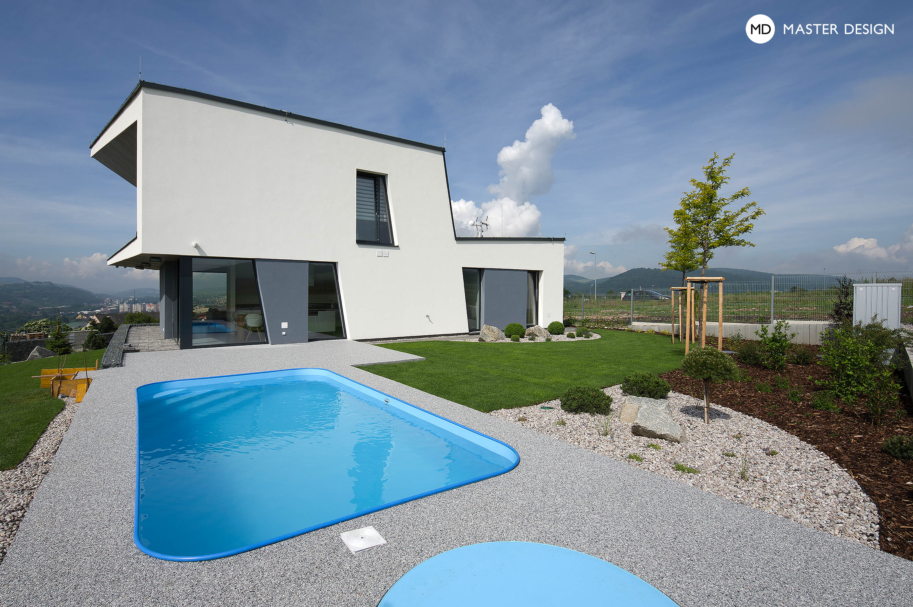 Designový luxusní dům s dřevěným obkladem fasád - Beroun - Vizualizace 4