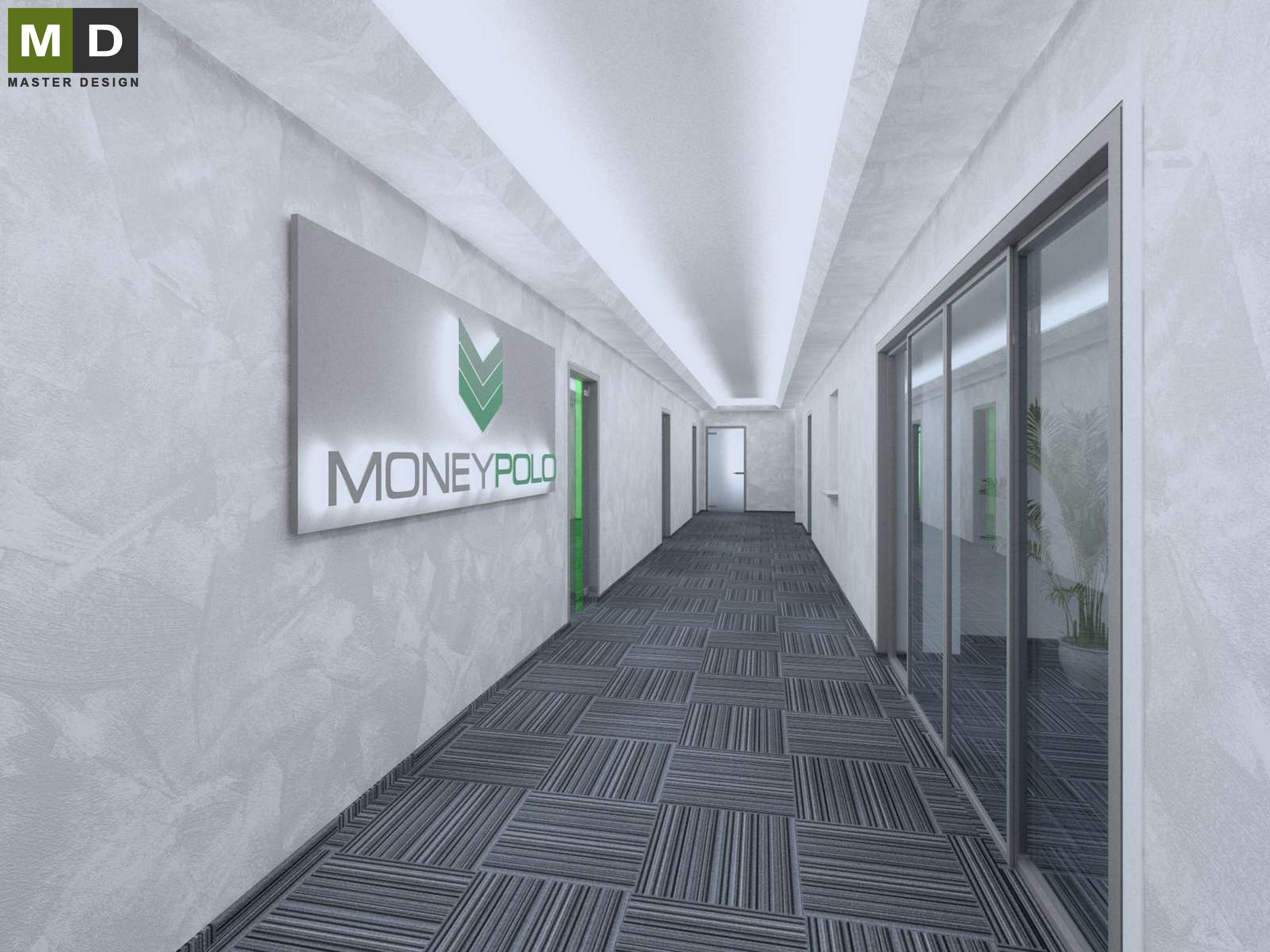Interior design of office space - Praha Holešovice  - Vizualizace 3