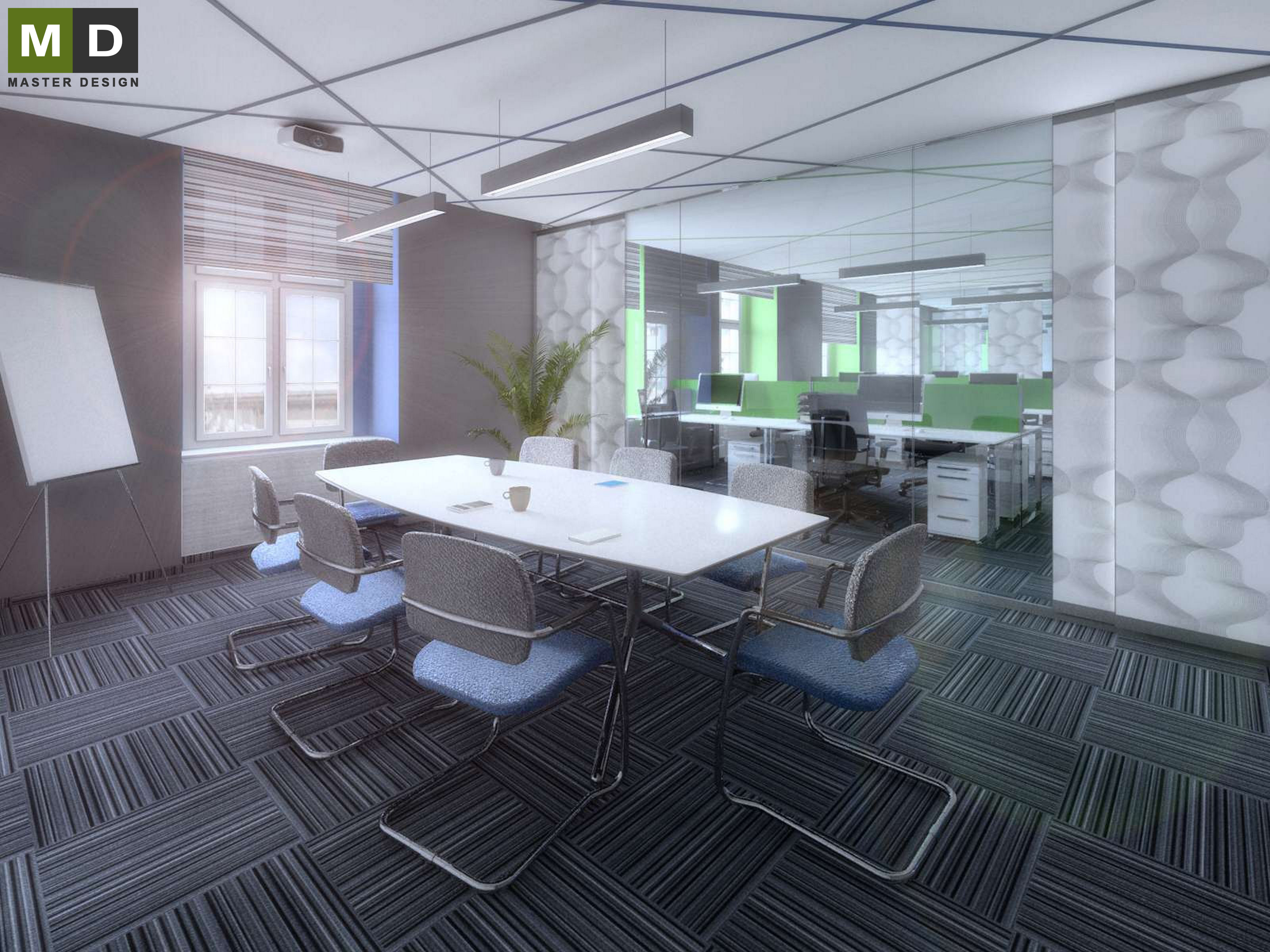 Interior design of office space - Praha Holešovice  - Vizualizace 5