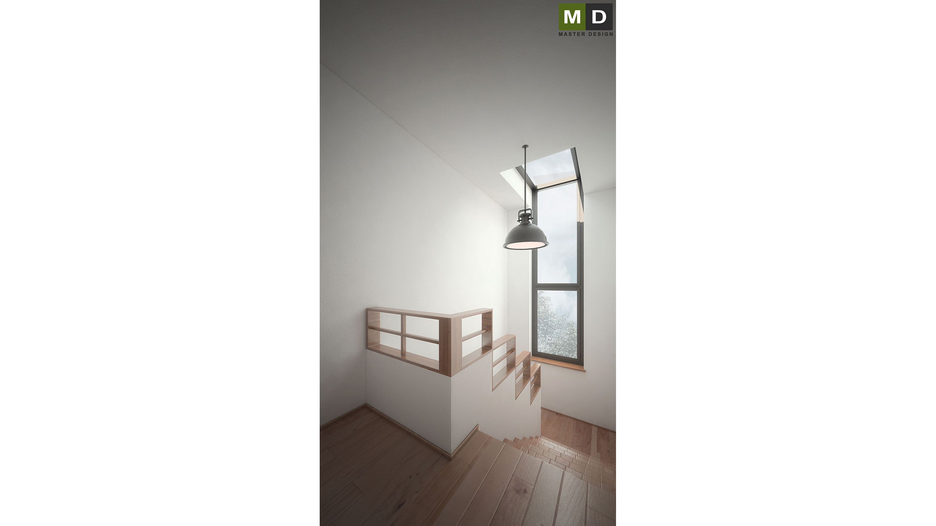 The interior of a terraced house - Praha Vokovice - Vizualizace 4