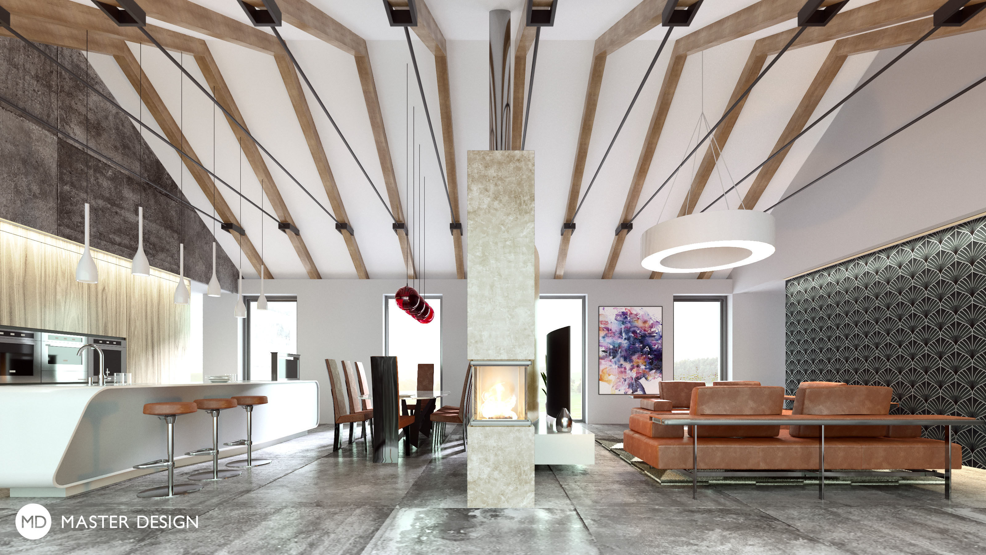 Family house interior - Tábor - Vizualizace 2