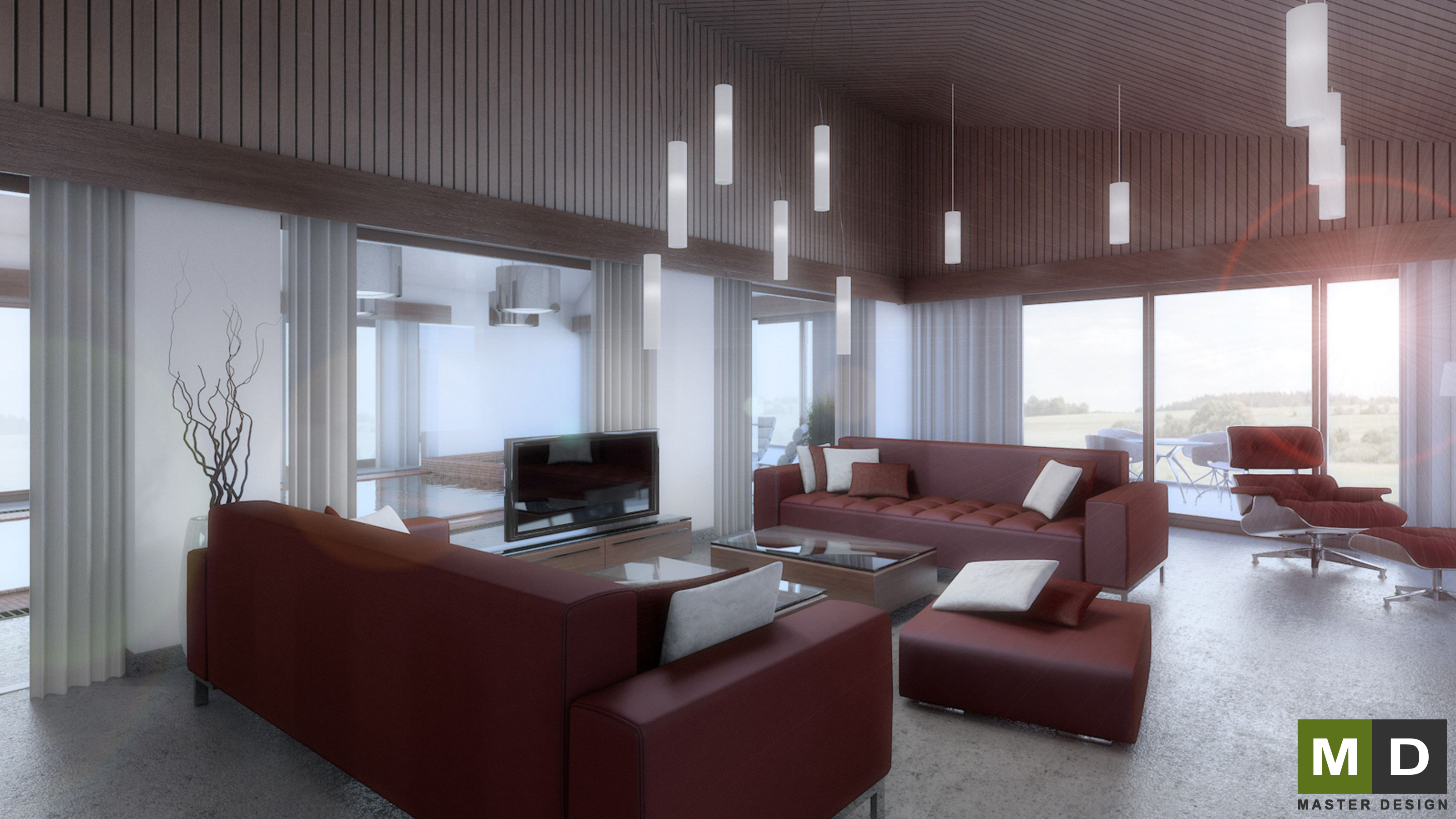 Family house interior - Beskydy - Vizualizace 1