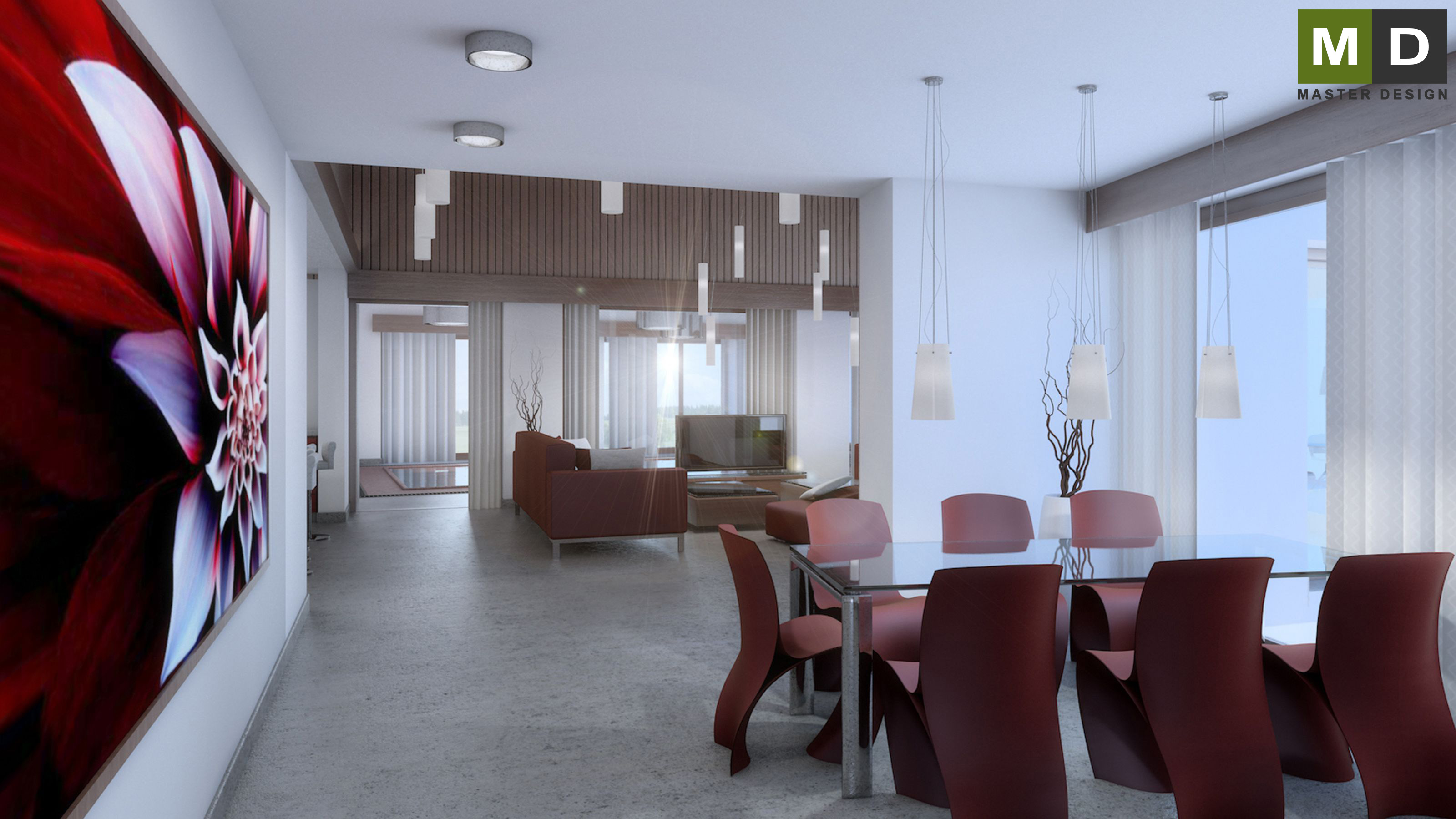 Family house interior - Beskydy - Vizualizace 2