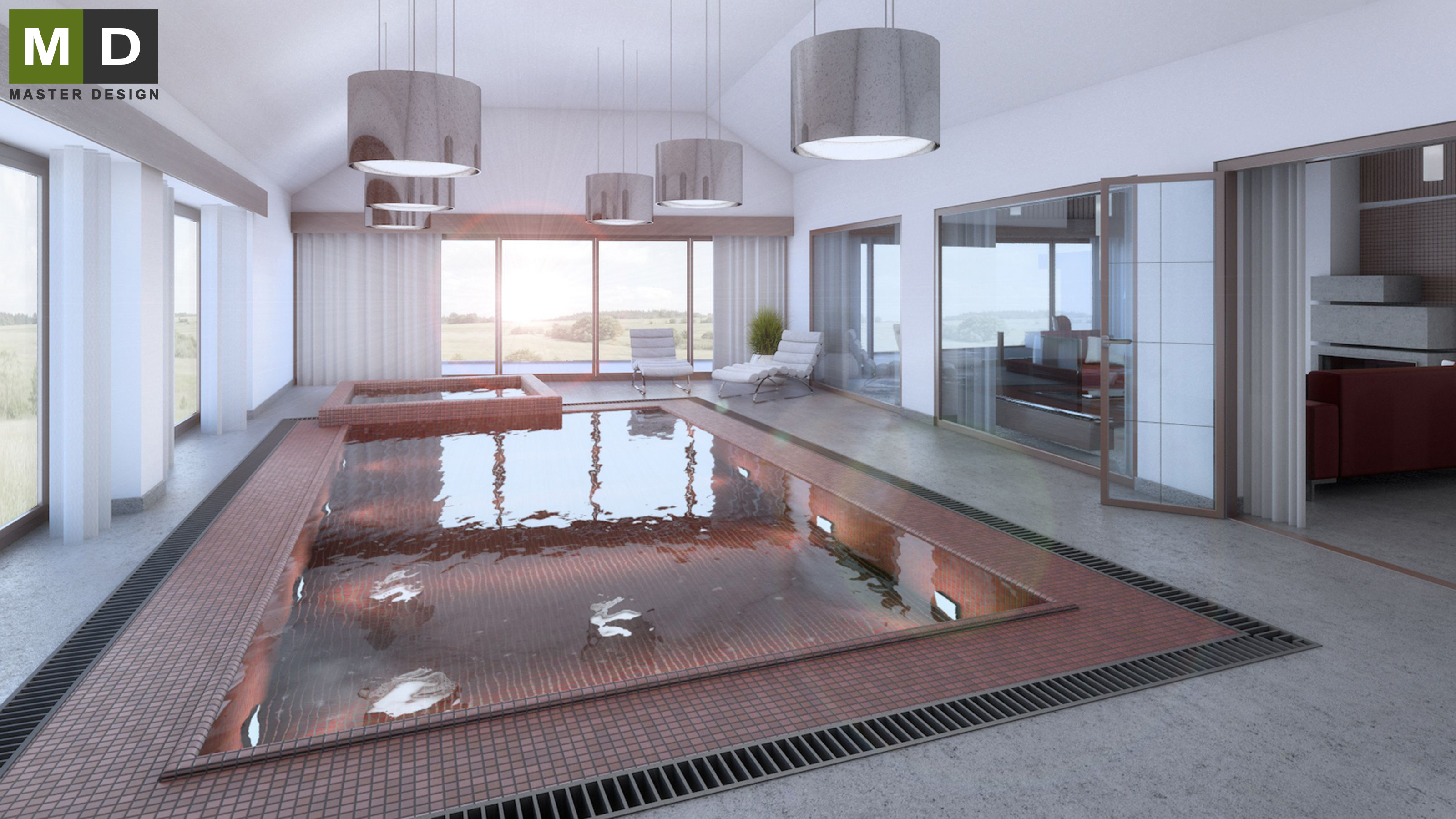 Family house interior - Beskydy - Vizualizace 4