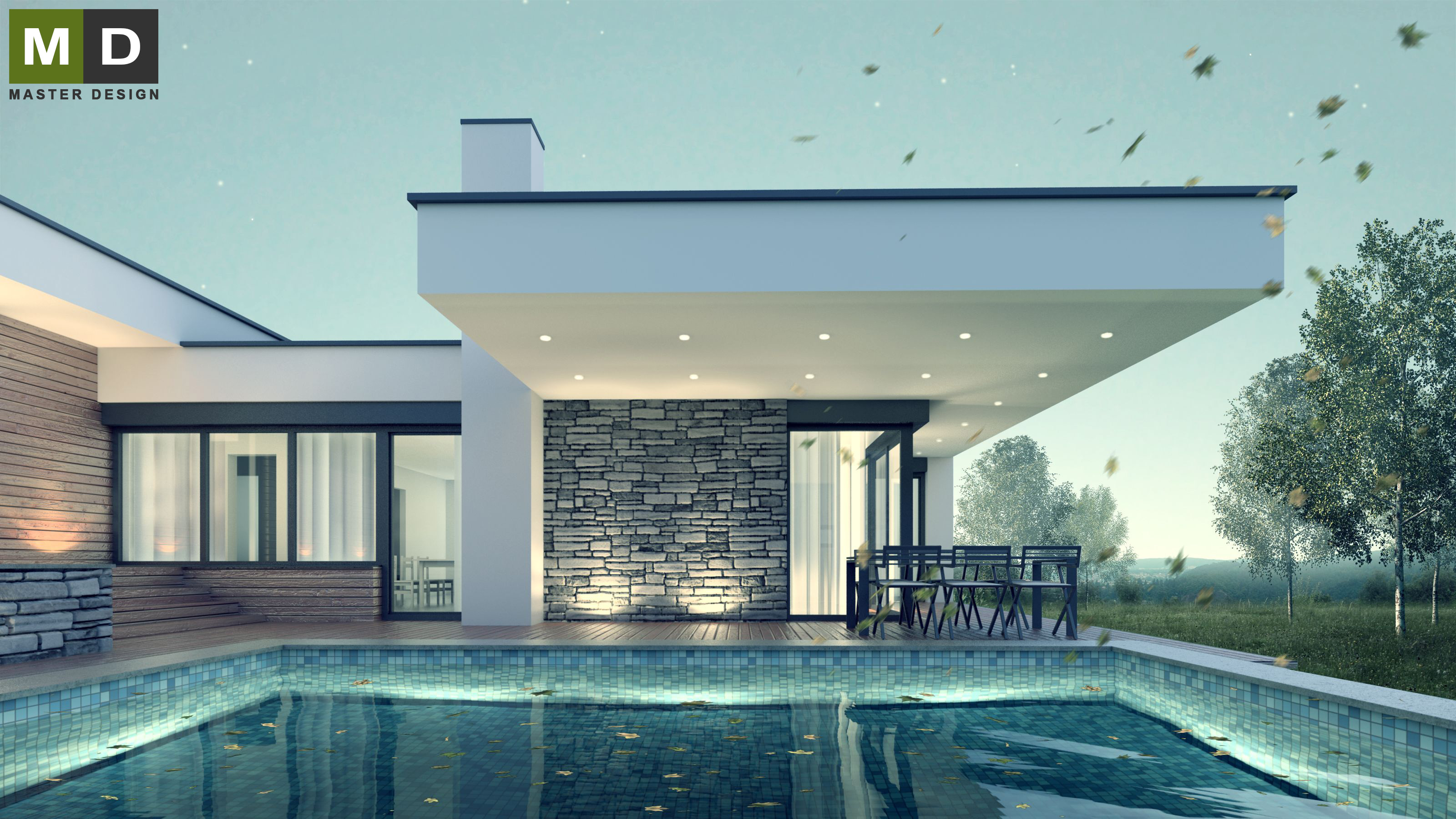 Luxury low energy bungalow with garage - Černošice - Vizualizace 2