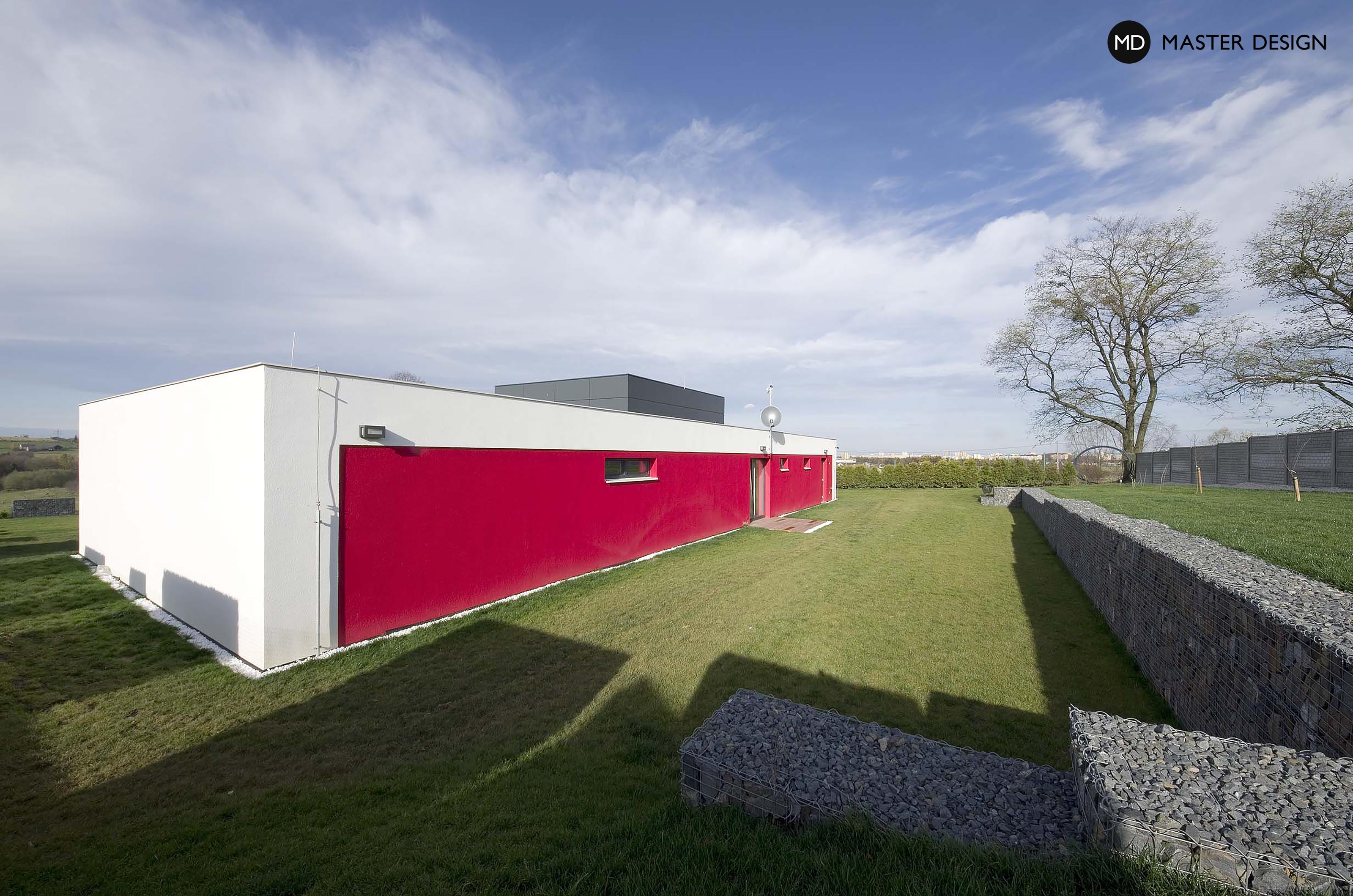 Luxusní bungalov pro automobilového nadšence s červeným obkladem fasád - Havířov - Vizualizace 5