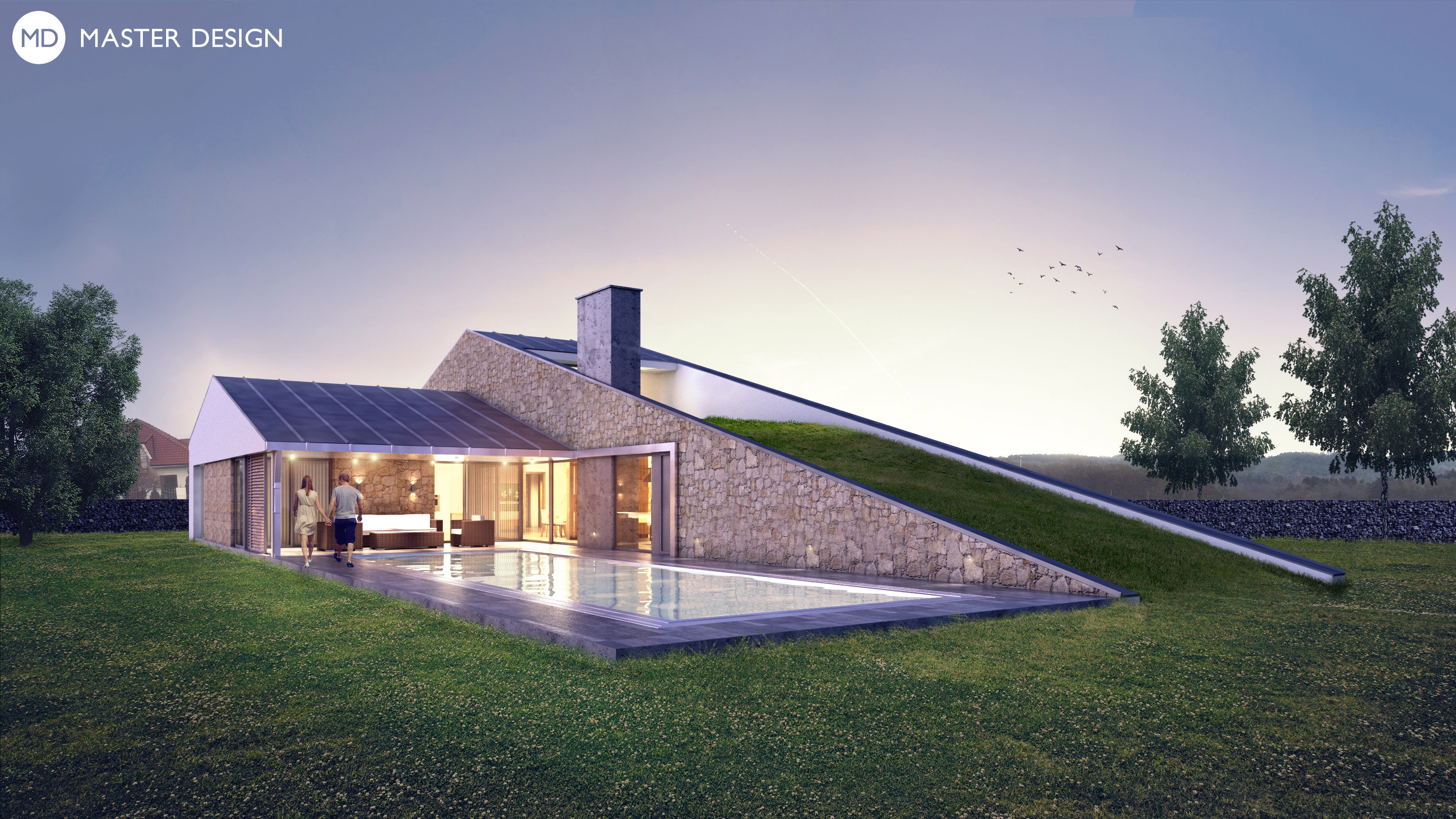 Family house - Pouště - Vizualizace 1