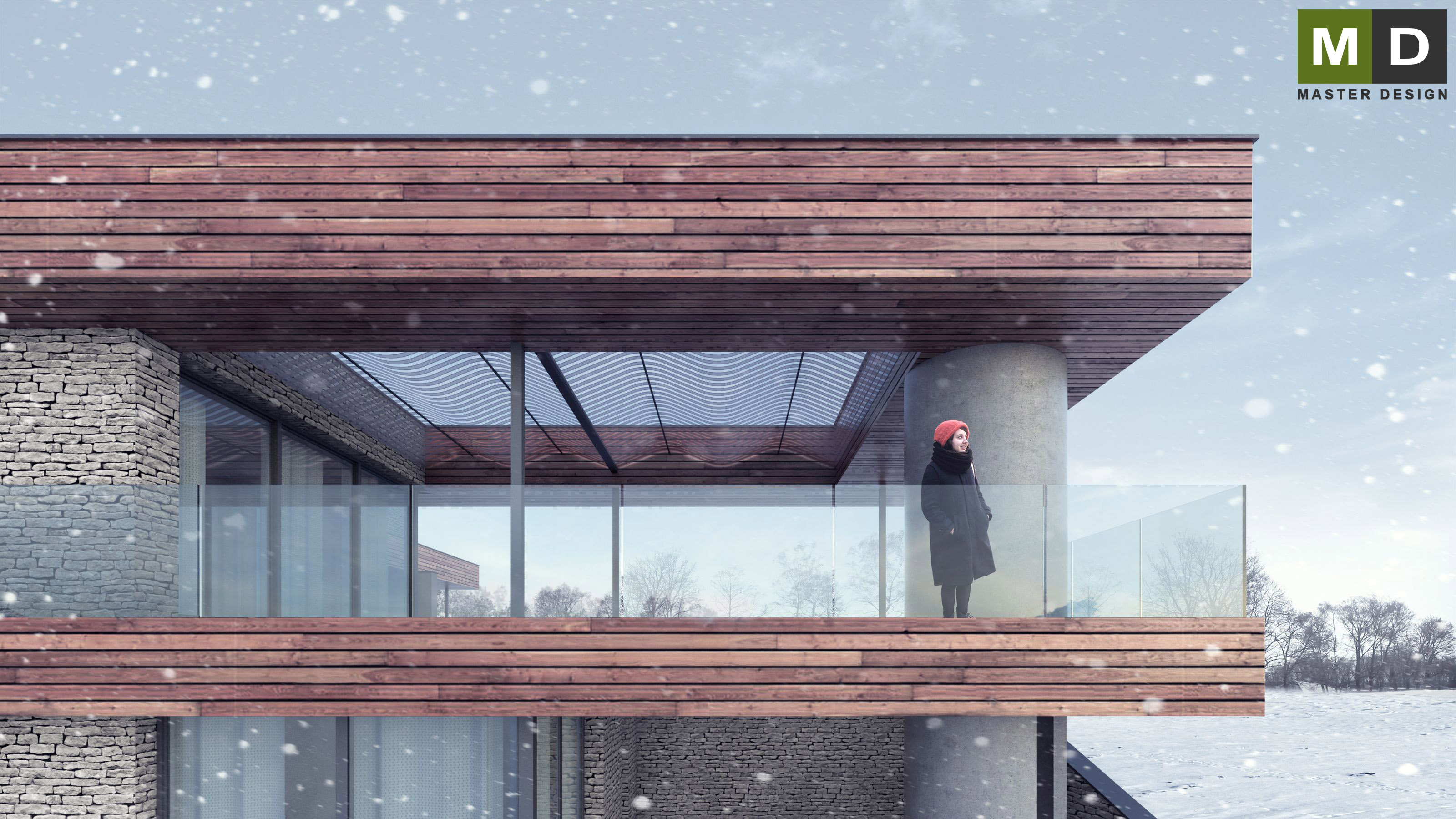 Luxury low energy house in the hillside - Jihlava - Vizualizace 4