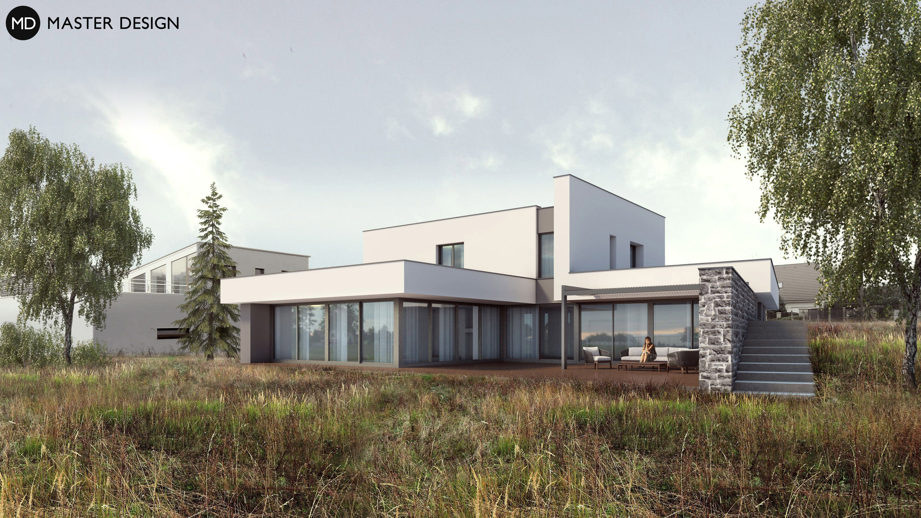 Luxury three-storey house with indoor swimming pool - Tovéř u Olomouce - Vizualizace 1
