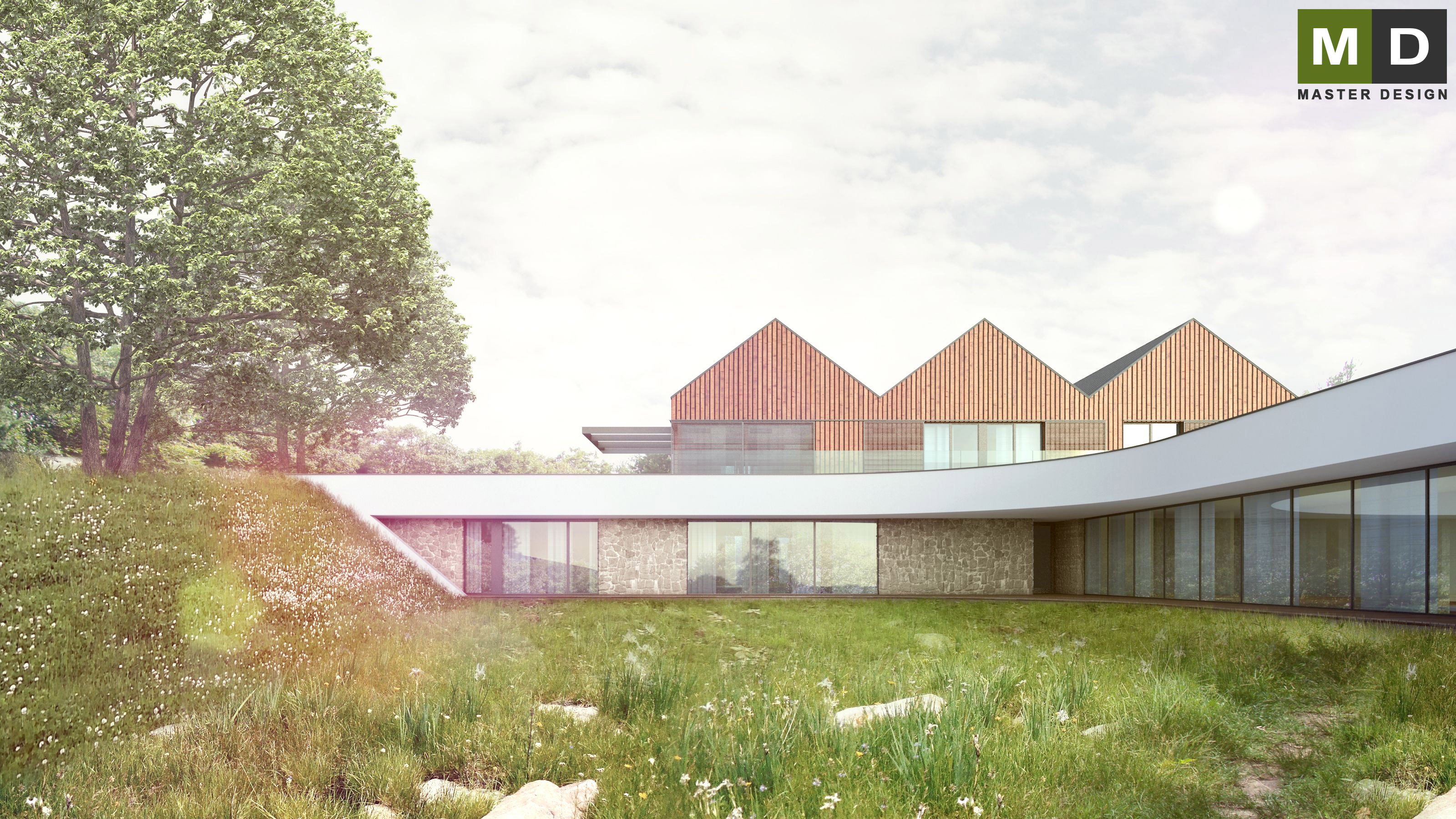 Luxury villa with an indoor pool and three apartments - Chvalíkovice - Vizualizace 1