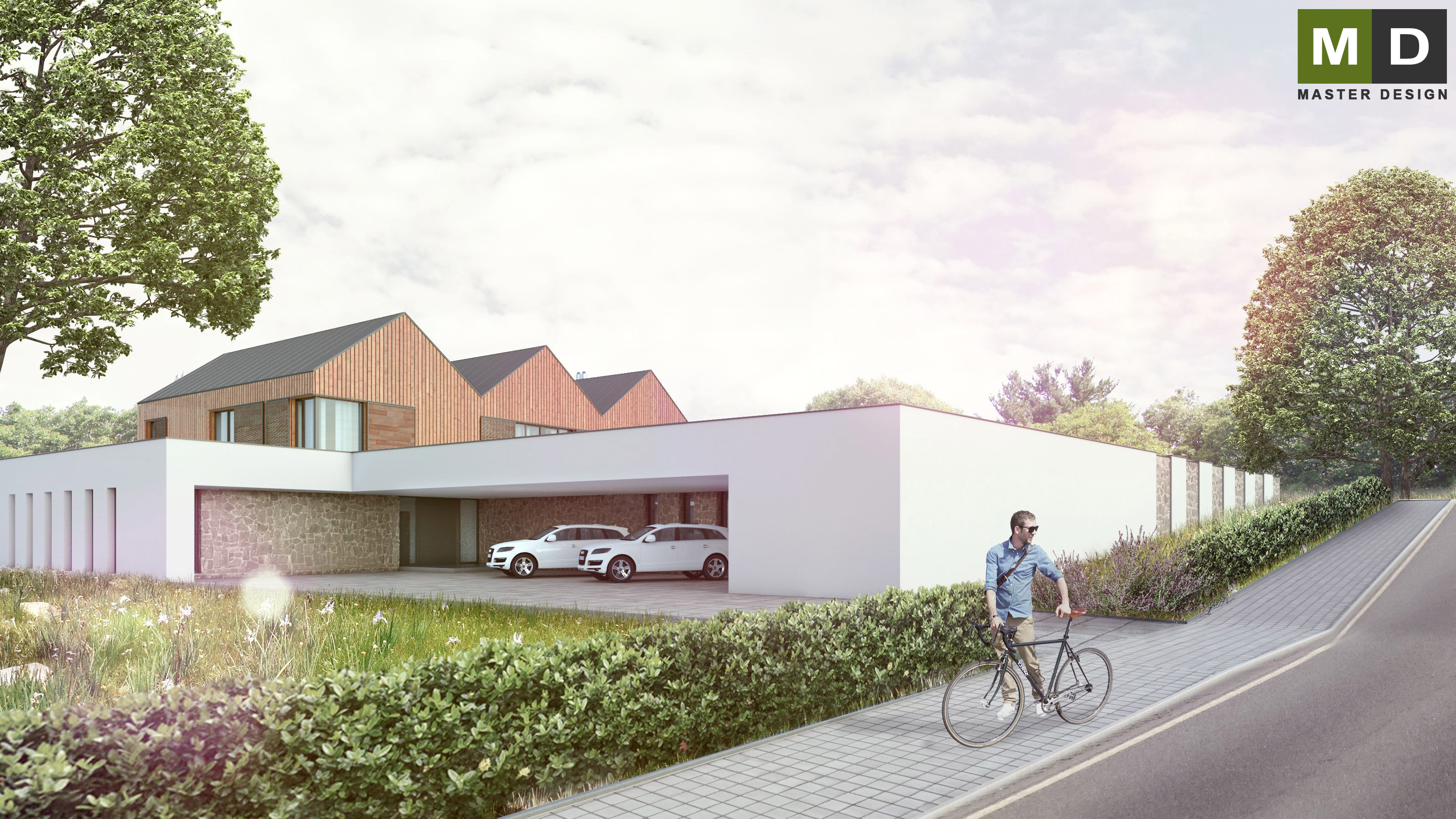 Luxury villa with an indoor pool and three apartments - Chvalíkovice - Vizualizace 3