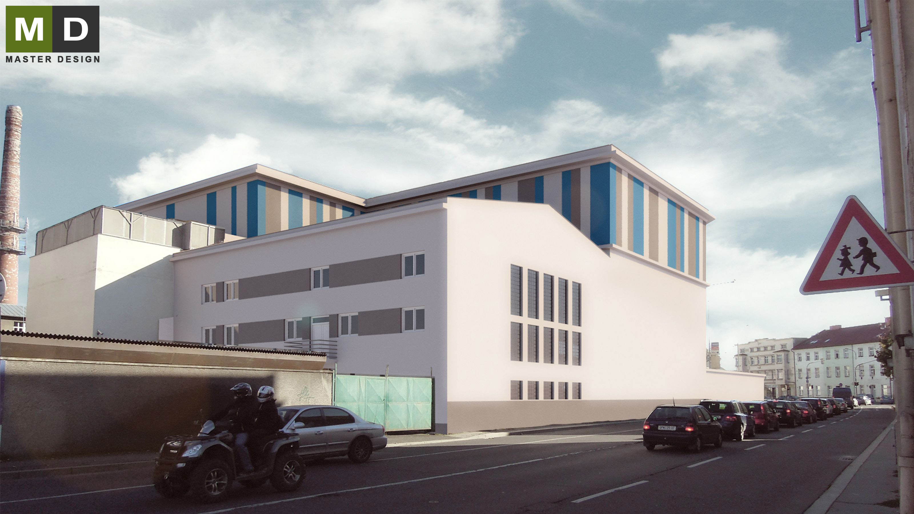 Návrhy fasád pro administrativní budovu - Opava - Vizualizace 2