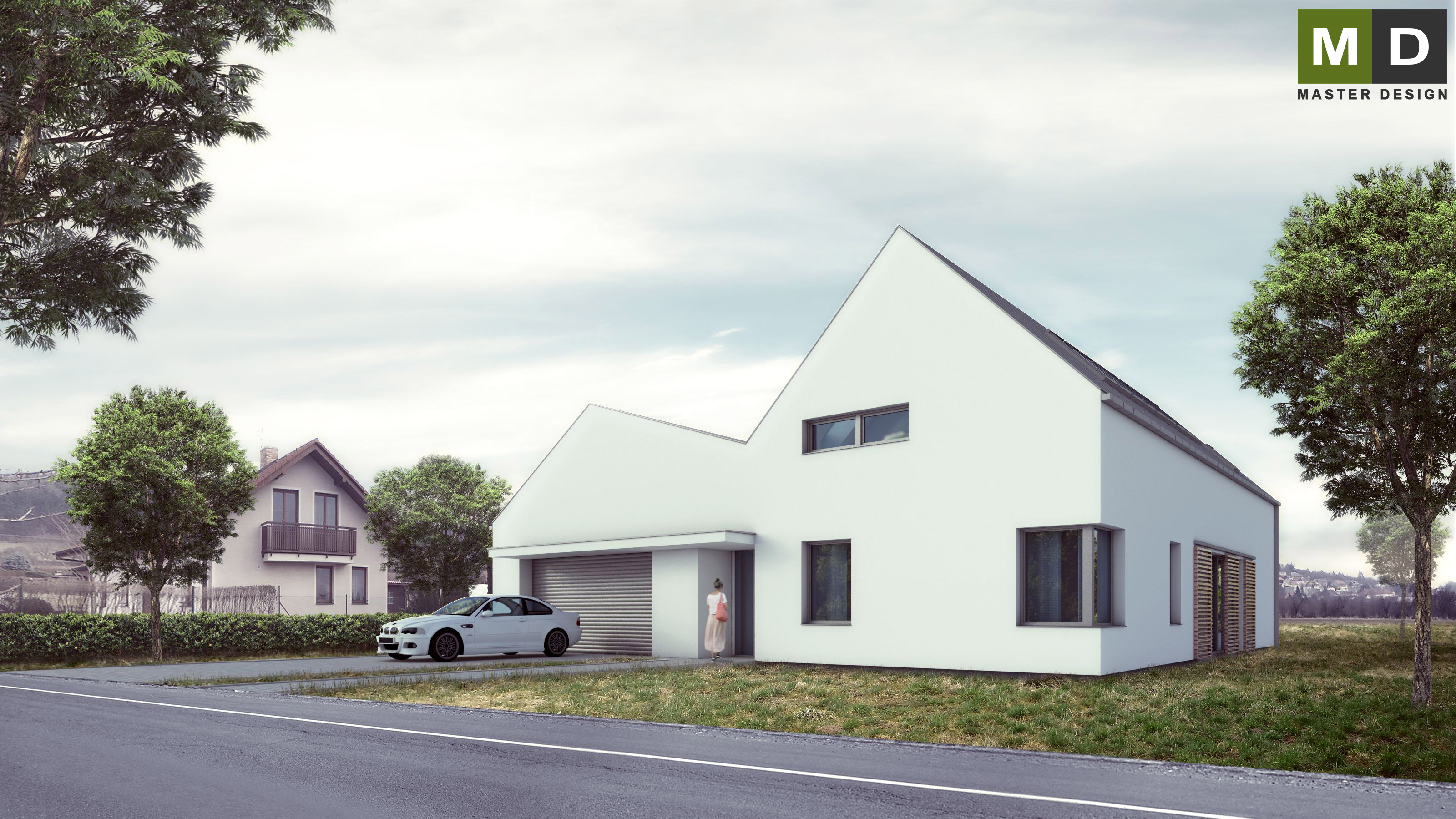 Low energy bungalow with a gable roof - Tovéř u Olomouce - Vizualizace 2