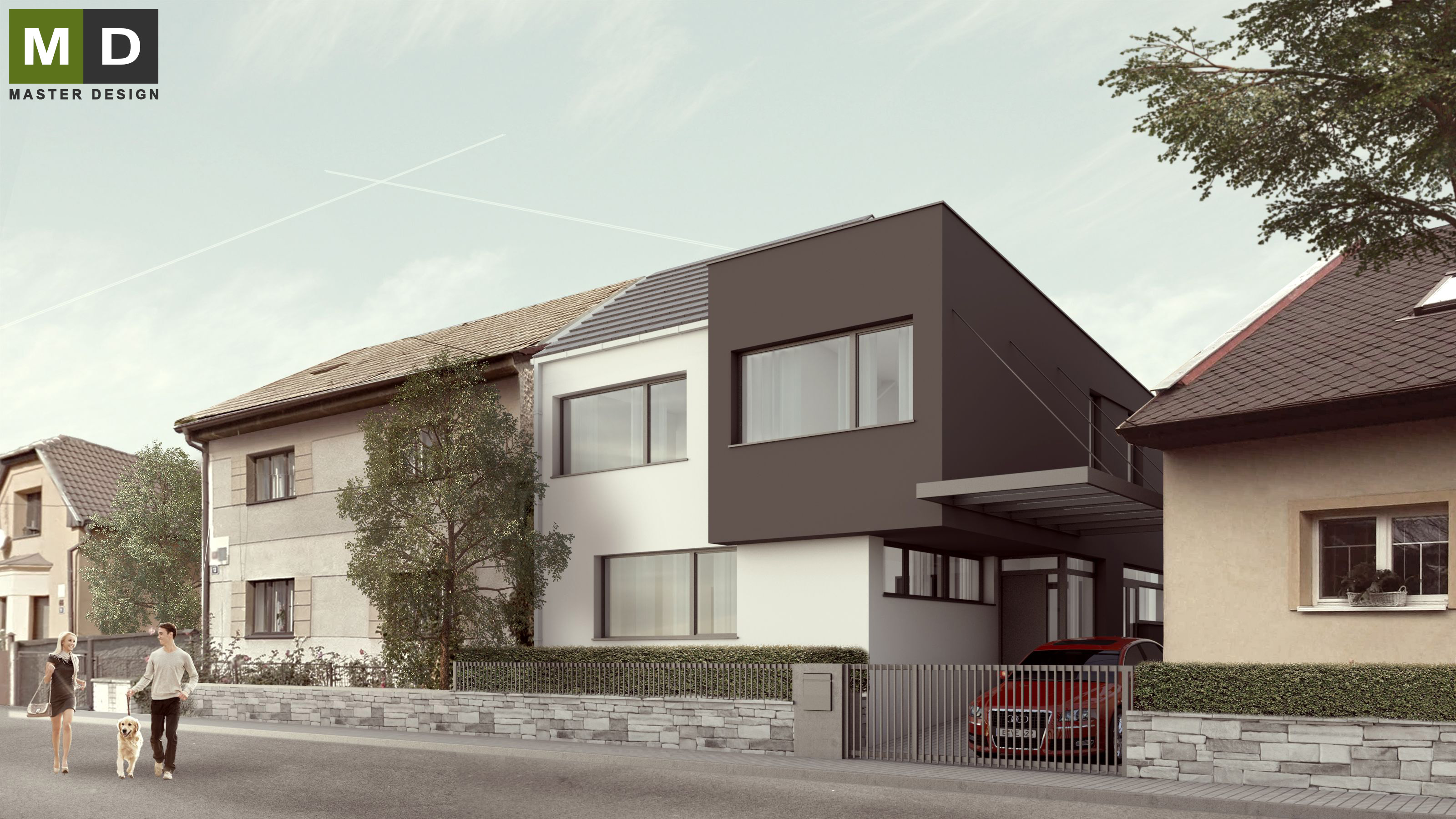 Low-energy terraced house - Horní Počernice - Vizualizace 2