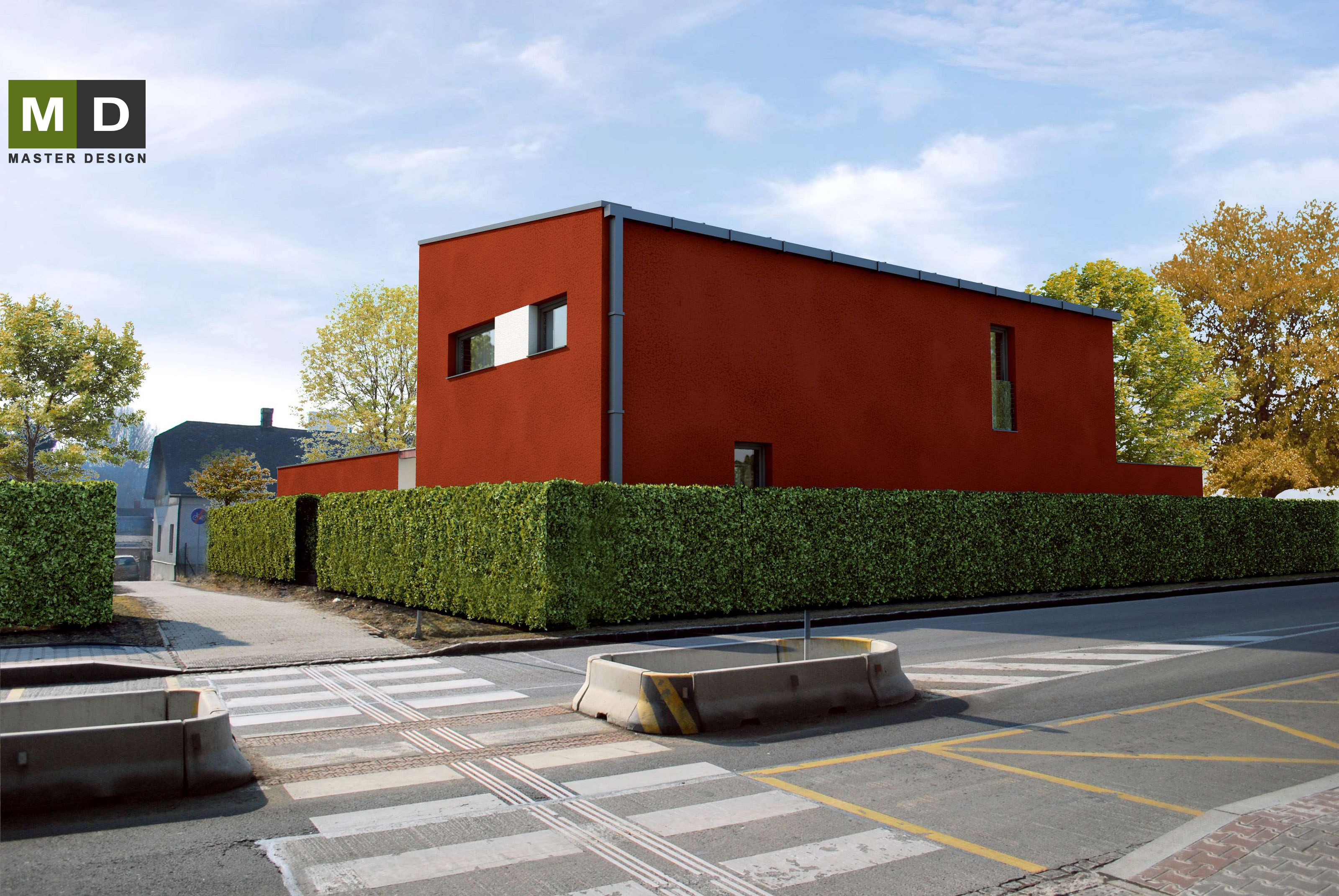 Little economic L-shaped house embracing the attic garden - Ostrava Pustkovec - Vizualizace 2