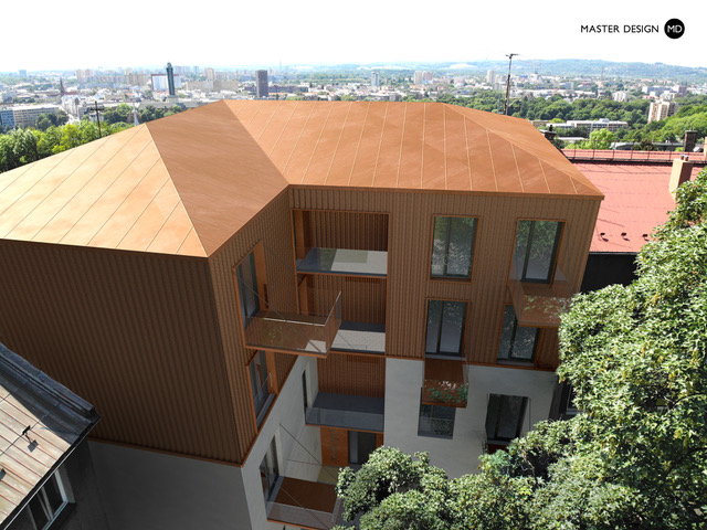 Reconstruction of the Metropol Hotel into a Residential Building - Slezská Ostrava - Vizualizace 2