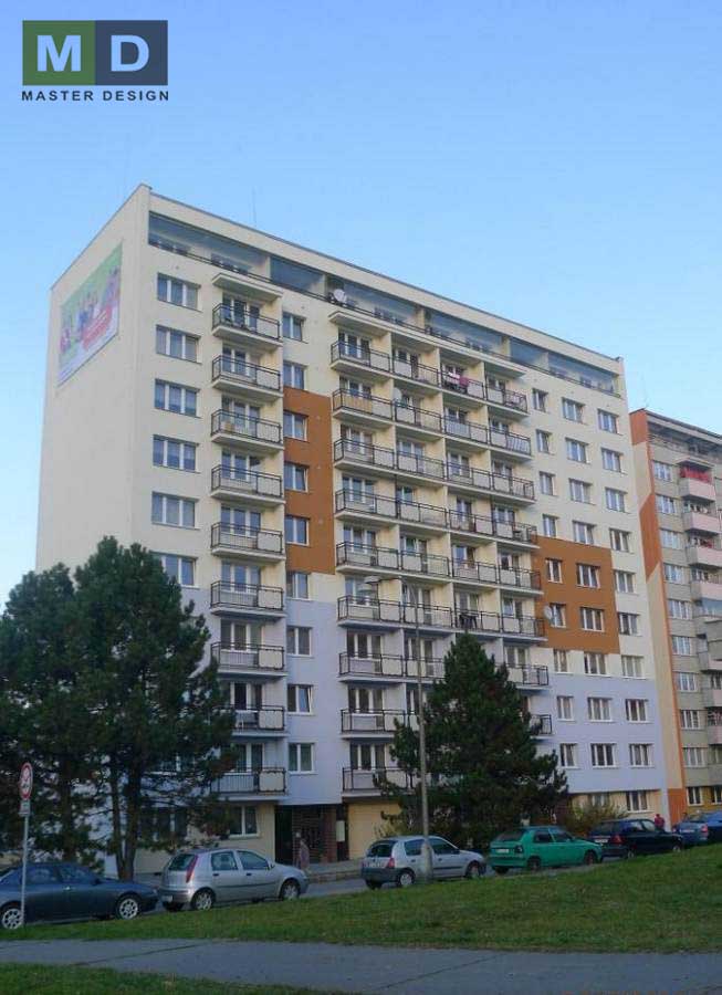 Revitalizace panelového domu - Ostrava - Vizualizace 1