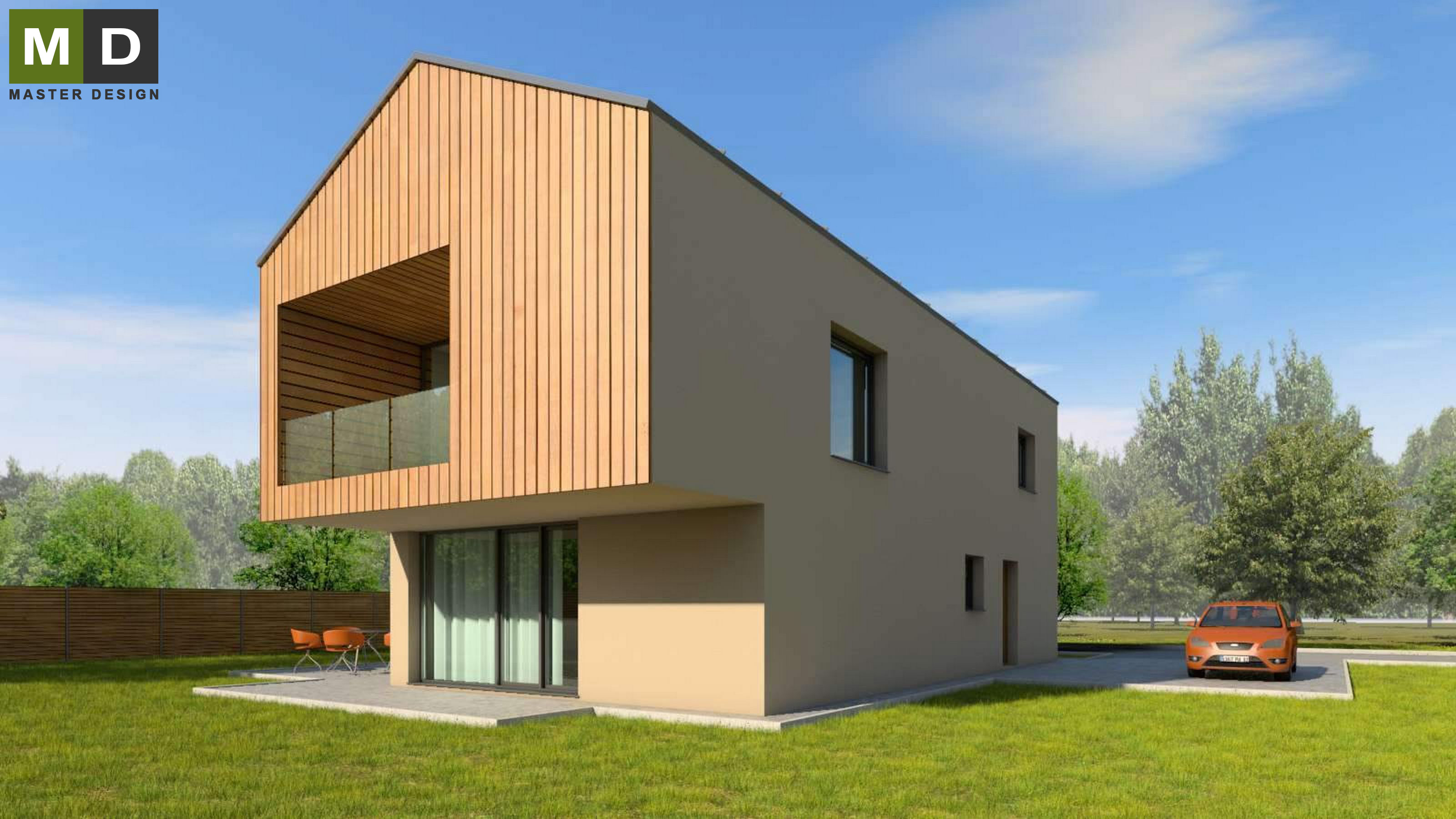 Economic house with attic and garage - Bílovec - Vizualizace 1
