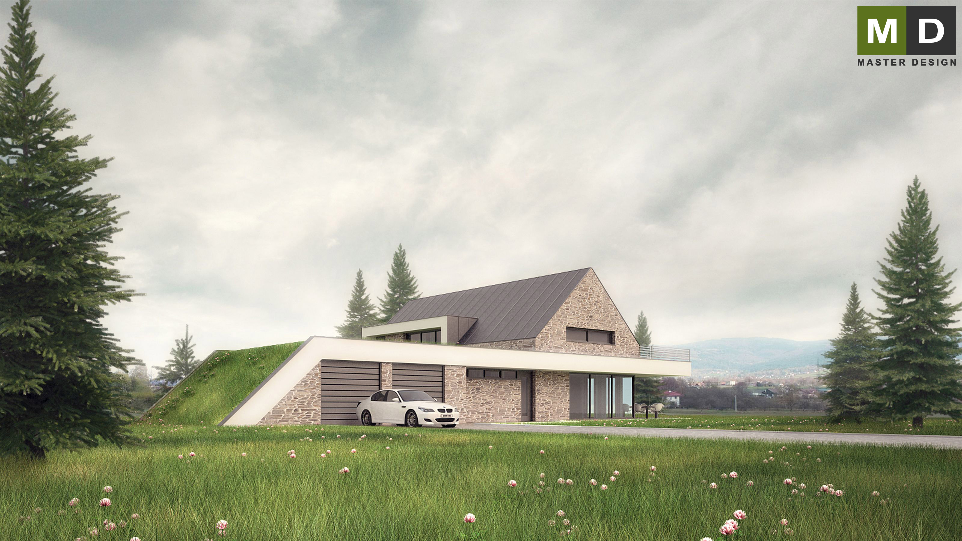Luxury low energy house in a mountainous landscape - Bocanovice - Vizualizace 1