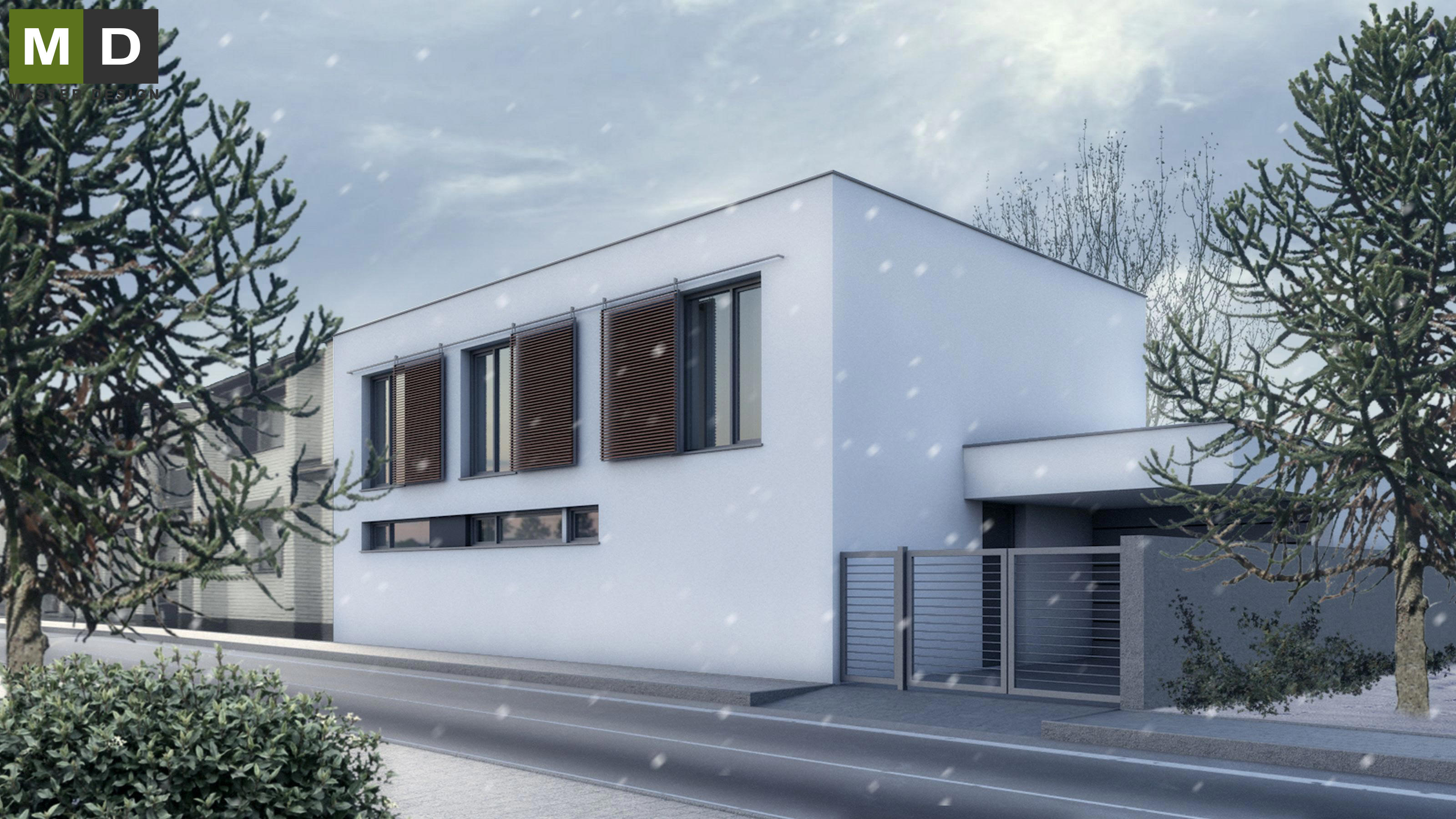 Reconstruction of a terraced house into a luxury low-energy - Praha Vokovice - Vizualizace 2