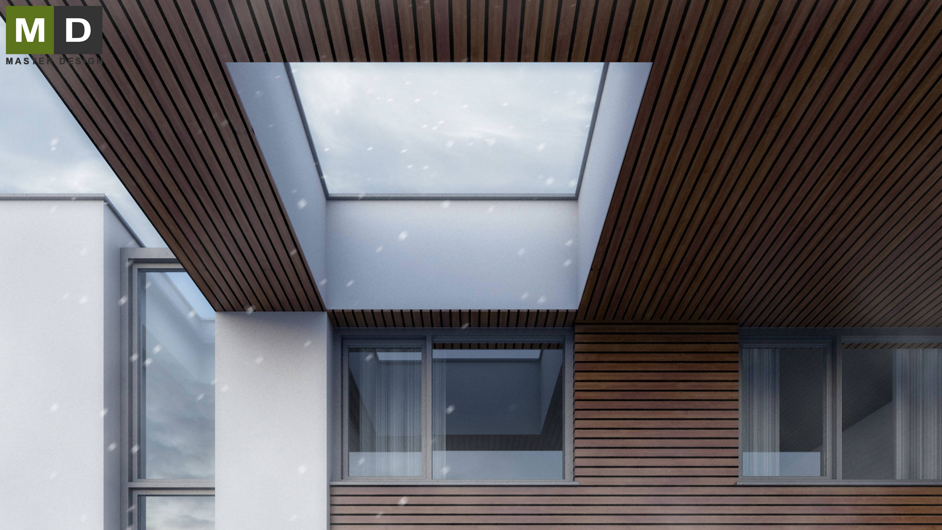 Reconstruction of a terraced house into a luxury low-energy - Praha Vokovice - Vizualizace 3