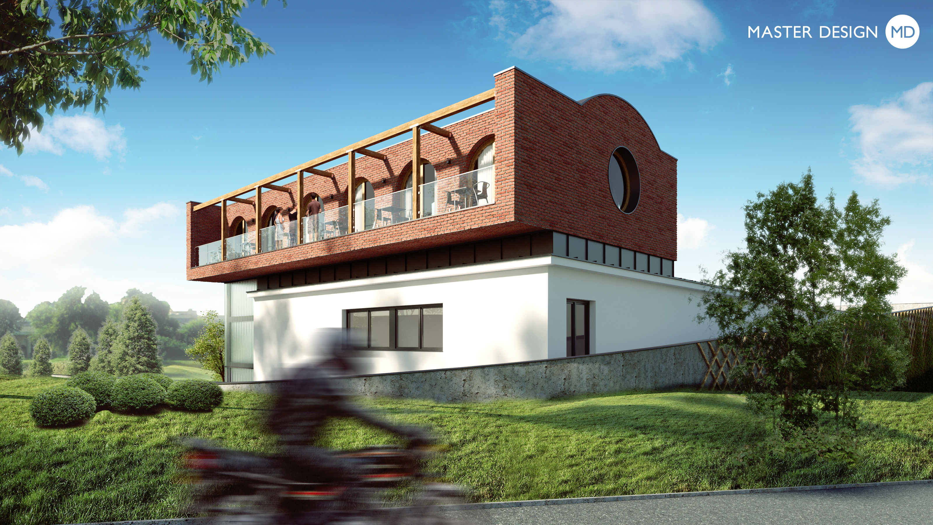 Moderní administrativní a výrobní budova vinařství Hort - Znojmo - Vizualizace 3